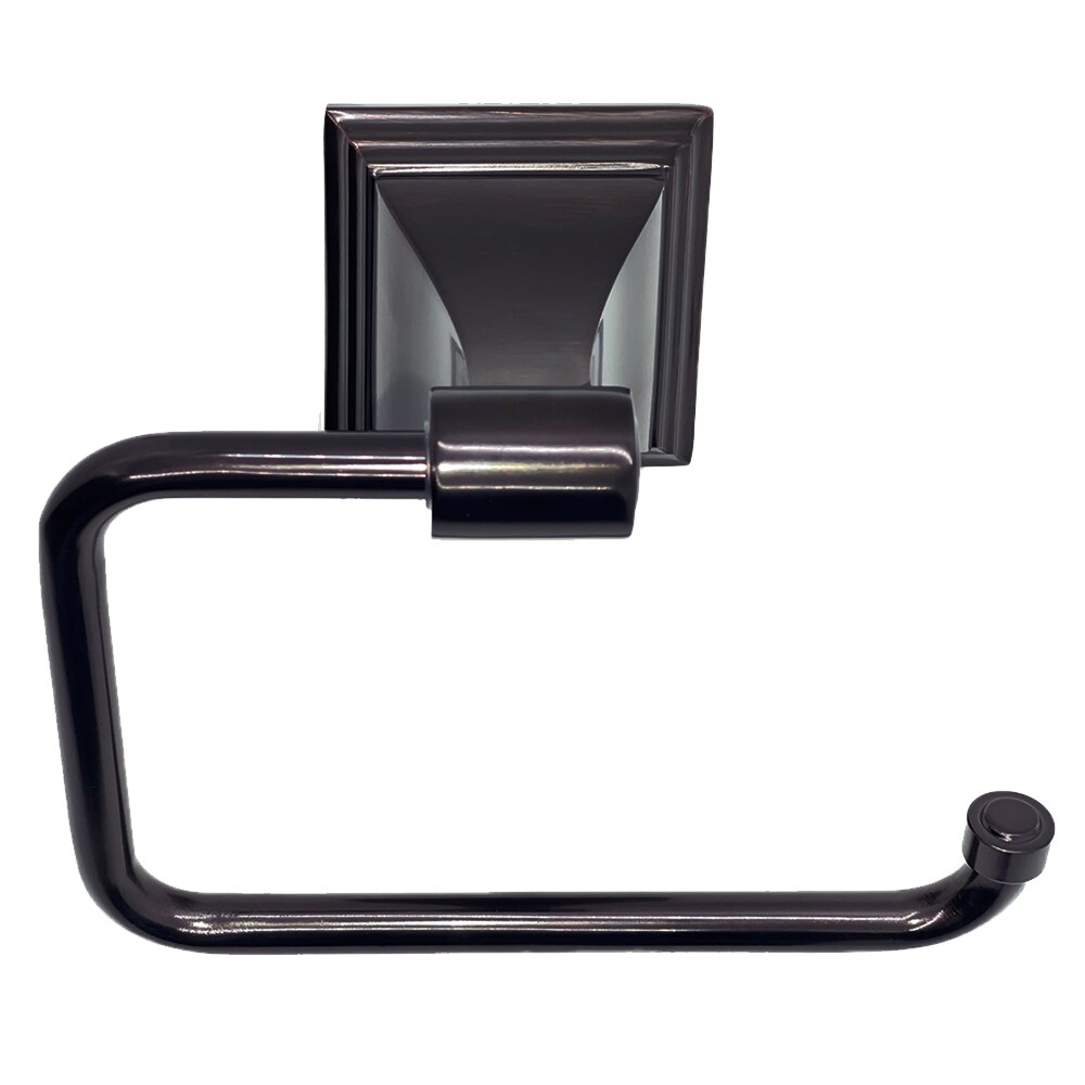 Juego de accesorios de baño decorativos en bronce aceitado Leonard de 4 piezas ARISTA - Incluye barra de toallas, portarrollos de papel higiénico, anillo para toallas y gancho para batas 1703-4SET-DBR