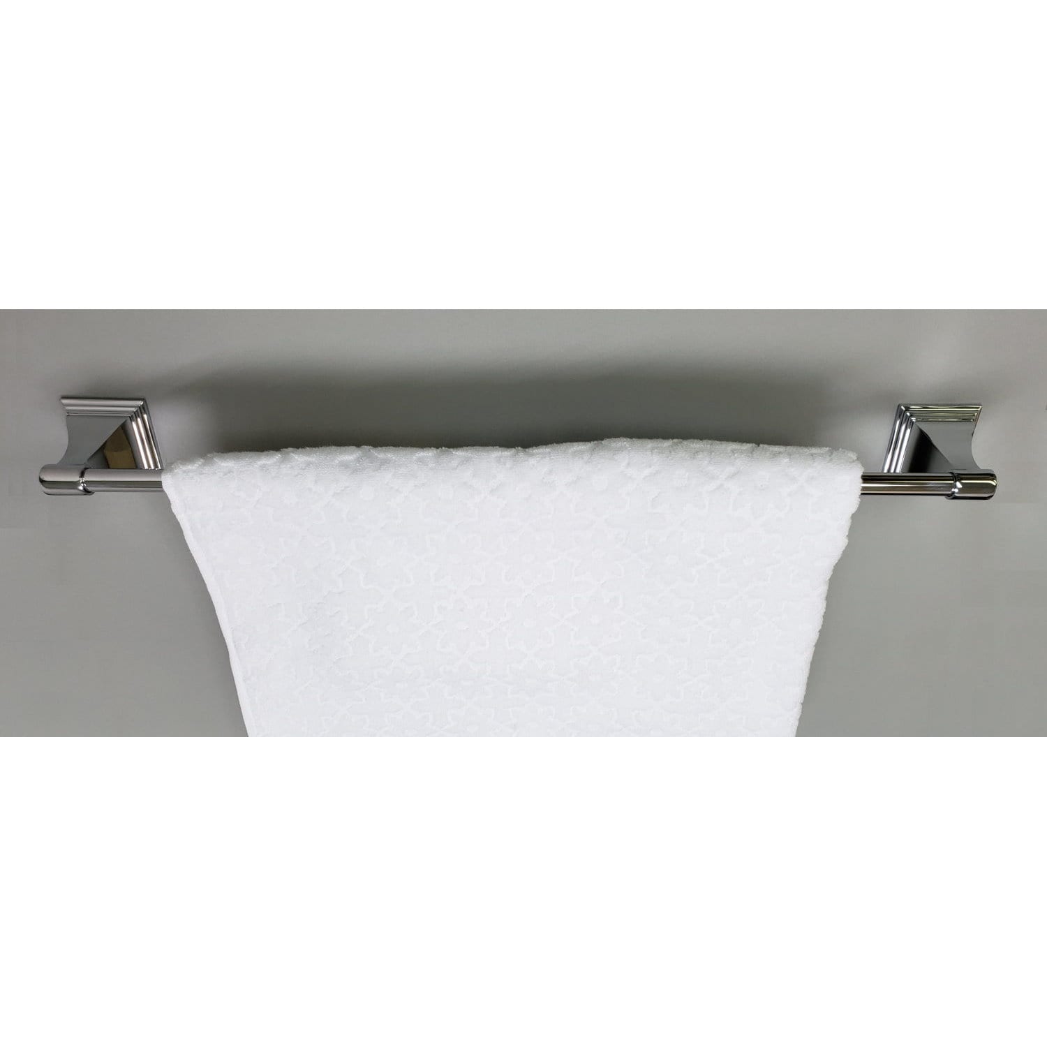 Juego de accesorios decorativos para baño de níquel cepillado ARISTA de 4 piezas - Incluye toallero, portarrollos, anillo para toallas y gancho para batas