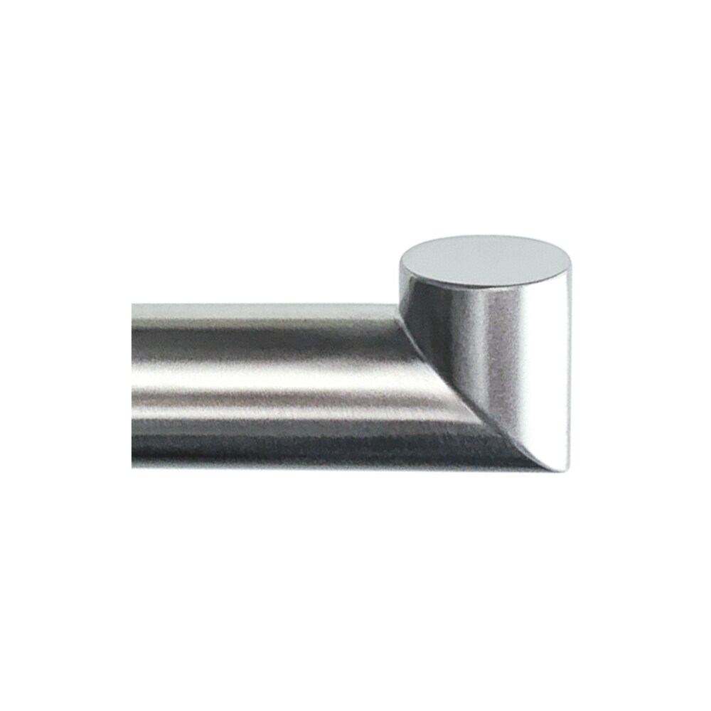 Juego de accesorios de baño decorativos de acero inoxidable cepillado de 3 piezas Turín Transolid: barra de toallas, porta papel higiénico, argolla de toallas y gancho para bata incluido.