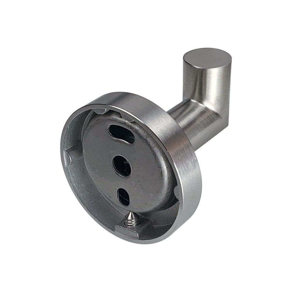 Juego de accesorios de baño decorativos de acero inoxidable cepillado de 3 piezas Turín Transolid: barra de toallas, porta papel higiénico, argolla de toallas y gancho para bata incluido.