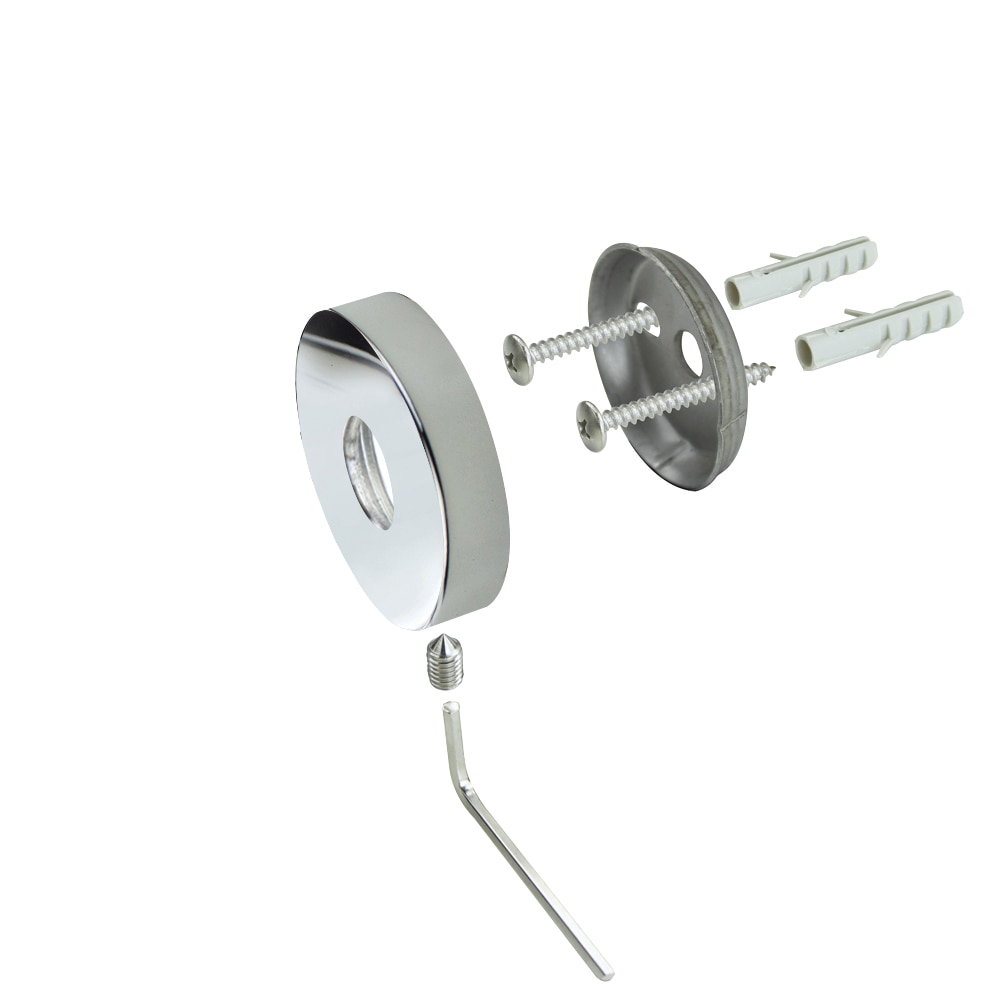 Juego de Accesorios de Baño Decorativos de 3 Piezas en Cromo Pulido Turín de Transolid - Incluye Barra para Toallas, Porta Papel Higiénico, Argolla para Toallas y Gancho para Batas KA-TUR-3-PC