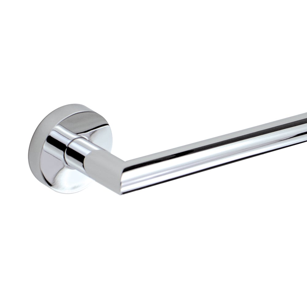 Juego de Accesorios de Baño Decorativos de 3 Piezas en Cromo Pulido Turín de Transolid - Incluye Barra para Toallas, Porta Papel Higiénico, Argolla para Toallas y Gancho para Batas KA-TUR-3-PC