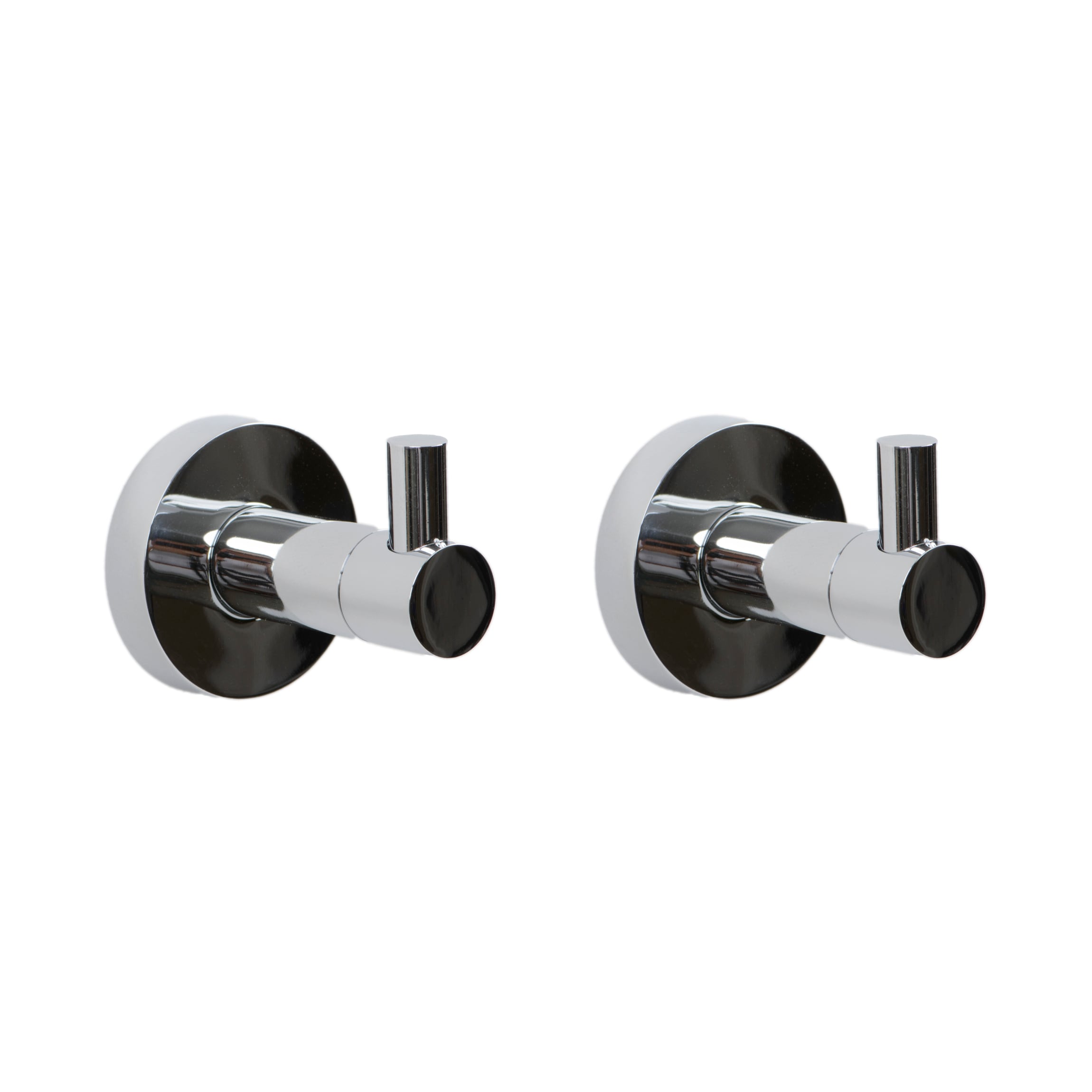 Juego de accesorios de baño decorativos de cromo pulido Italia 2 piezas, incluye gancho para batas Venezia VE2704SET