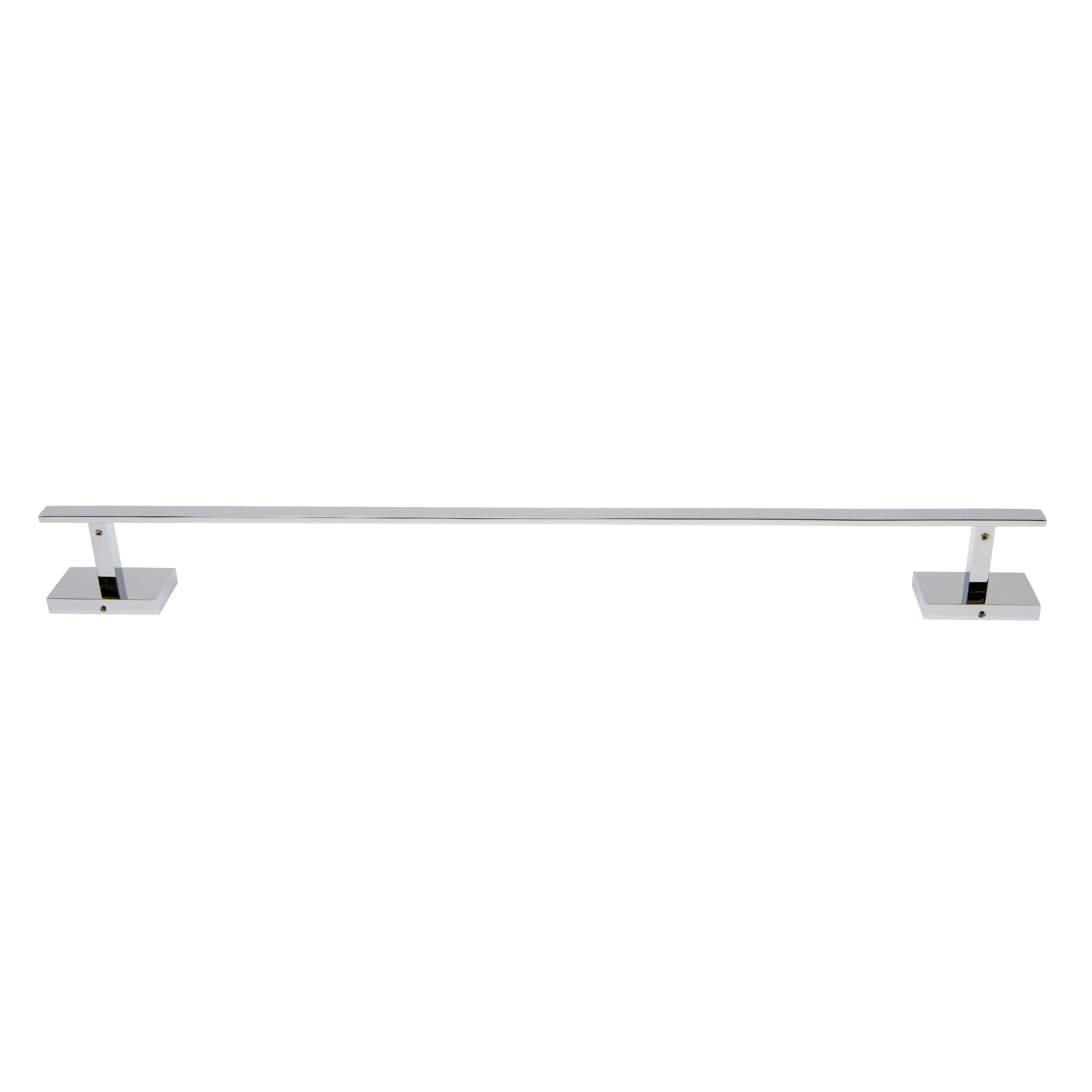 Set de accesorios para baño decorativo en cromo pulido de 4 piezas Genoa Italia, incluye barra de toalla, portarrollos de papel higiénico y gancho para batas.