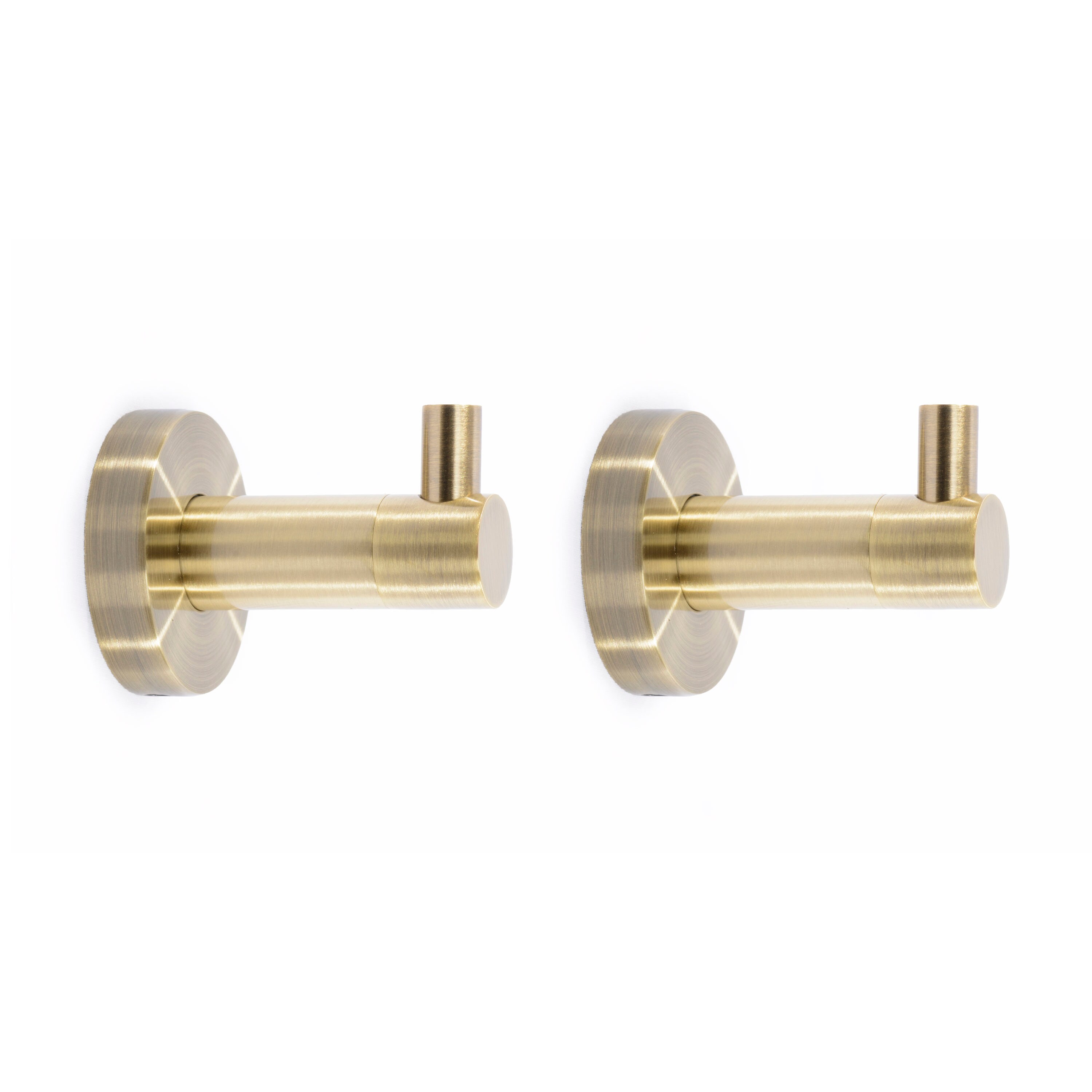 Juego de Accesorios de Baño Decorativos en Bronce Venezia de 2 Piezas - Incluye Gancho para Batas VE2704BZSET