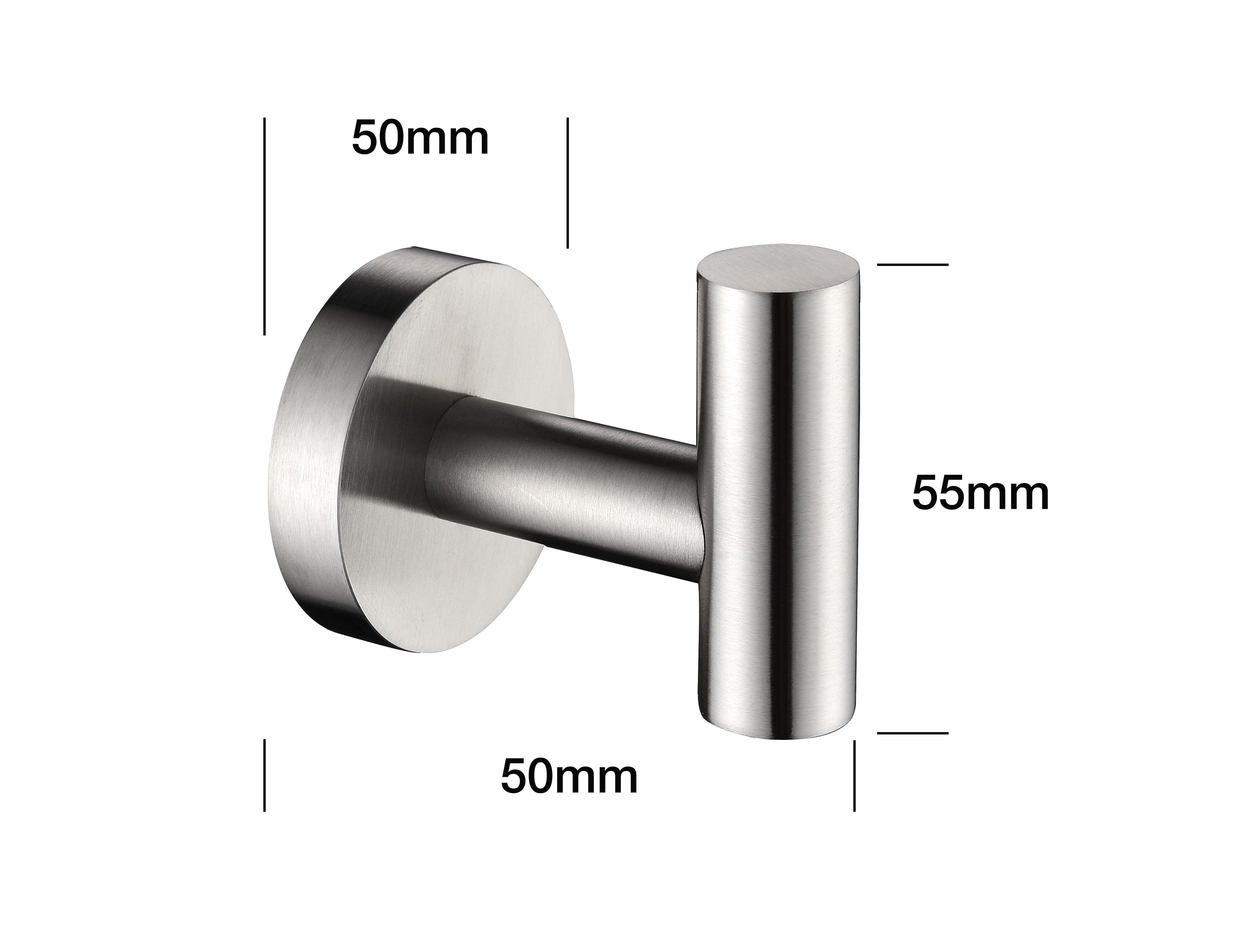 Juego de herrajes decorativos para baño de 5 piezas en níquel cepillado - Barra de toalla, portarrollos, anillo para toalla, gancho para bata incluidos WF-3300A de CASAINC