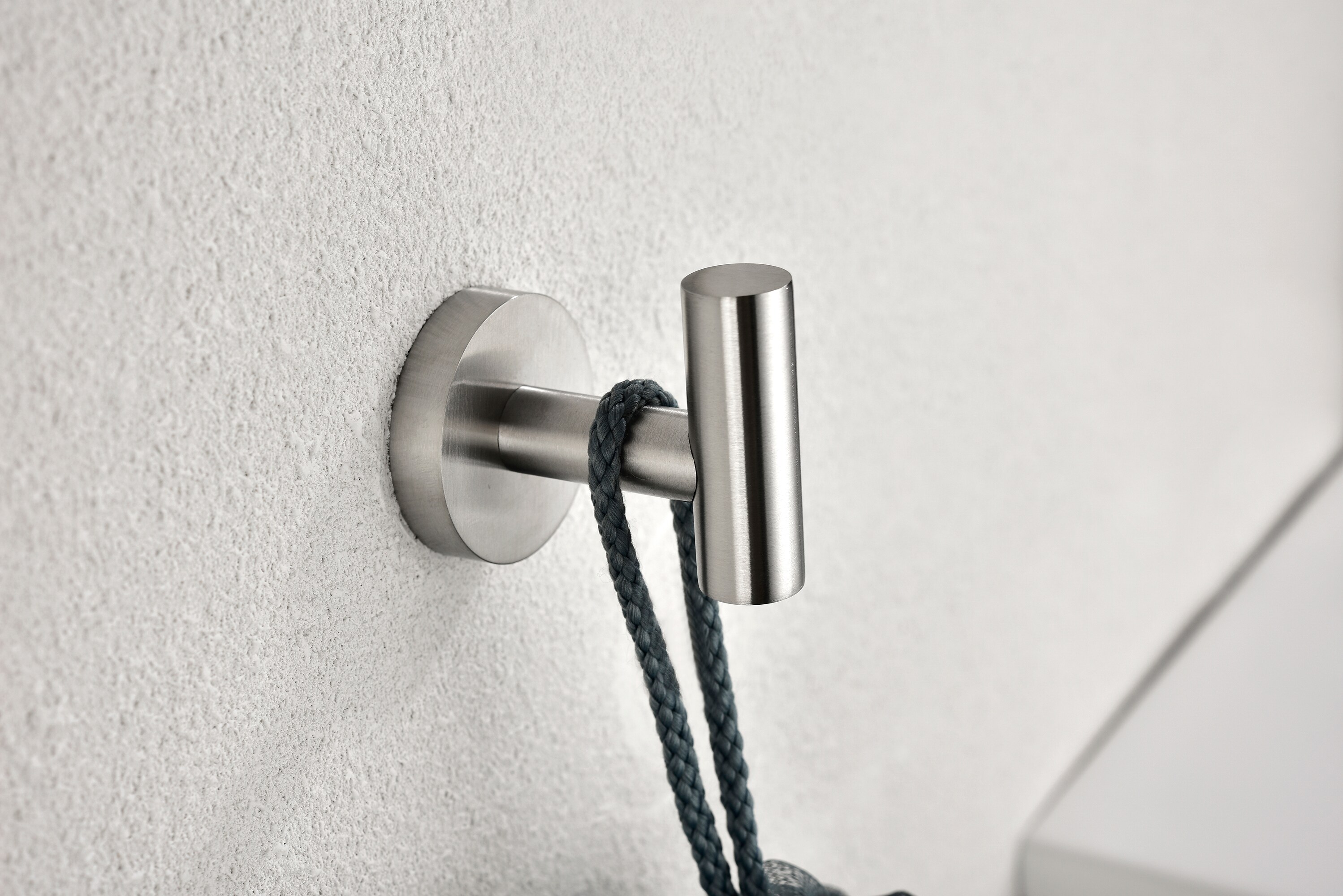 Juego de herrajes decorativos para baño de 5 piezas en níquel cepillado - Barra de toalla, portarrollos, anillo para toalla, gancho para bata incluidos WF-3300A de CASAINC