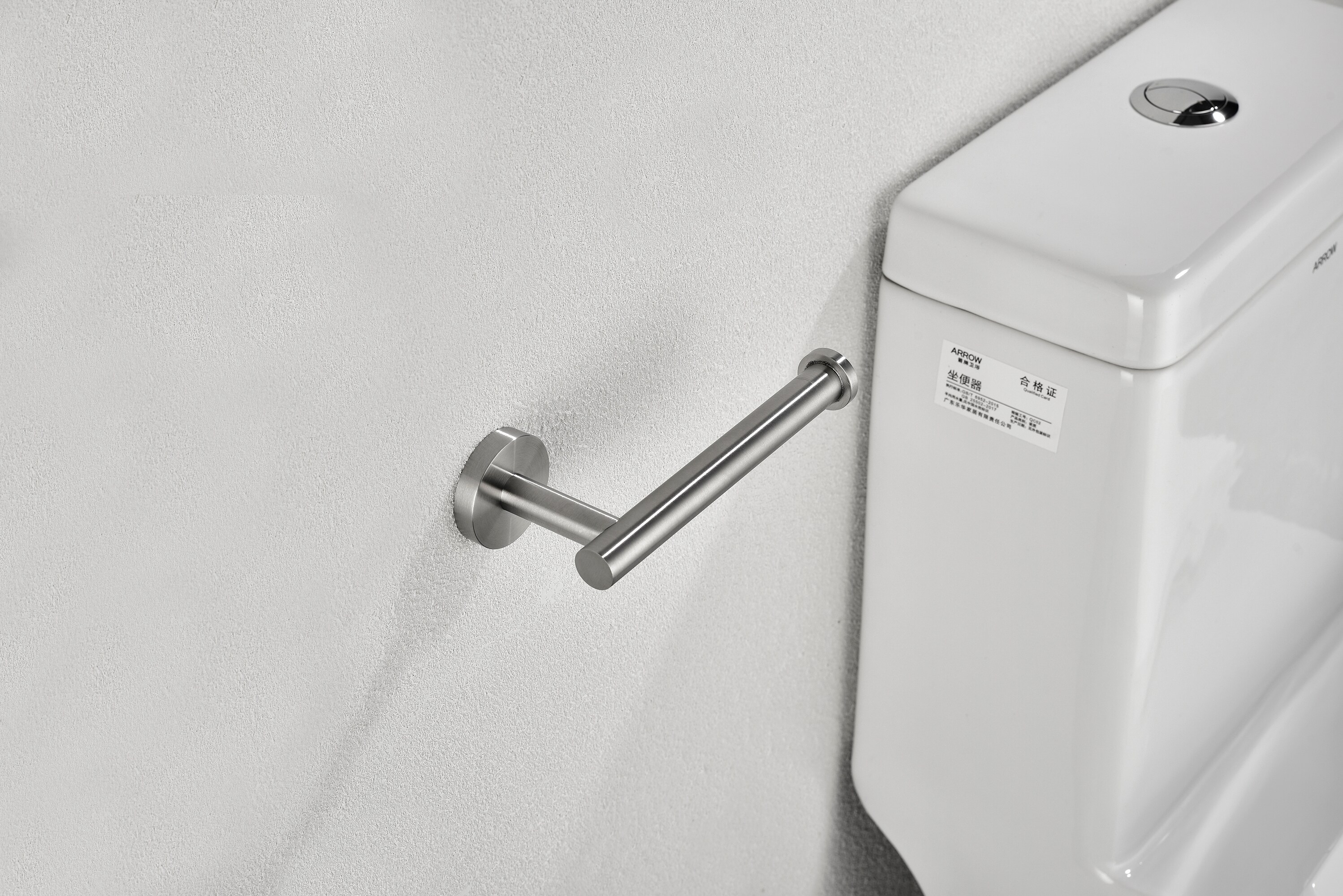 Juego de herrajes decorativos para baño de 5 piezas en níquel cepillado - Barra de toalla, portarrollos, anillo para toalla, gancho para bata incluidos WF-3300A de CASAINC