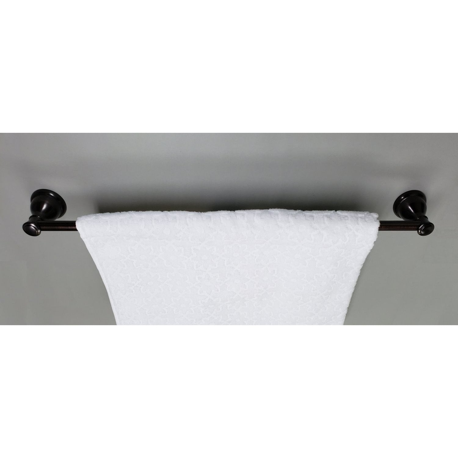 Set de accesorios de baño decorativos en bronce frotado con aceite de 4 piezas Castilla ARISTA - Incluye barra para toalla, porta papel higiénico, argolla para toalla y gancho para batas BA5903-4PC SET-ORB