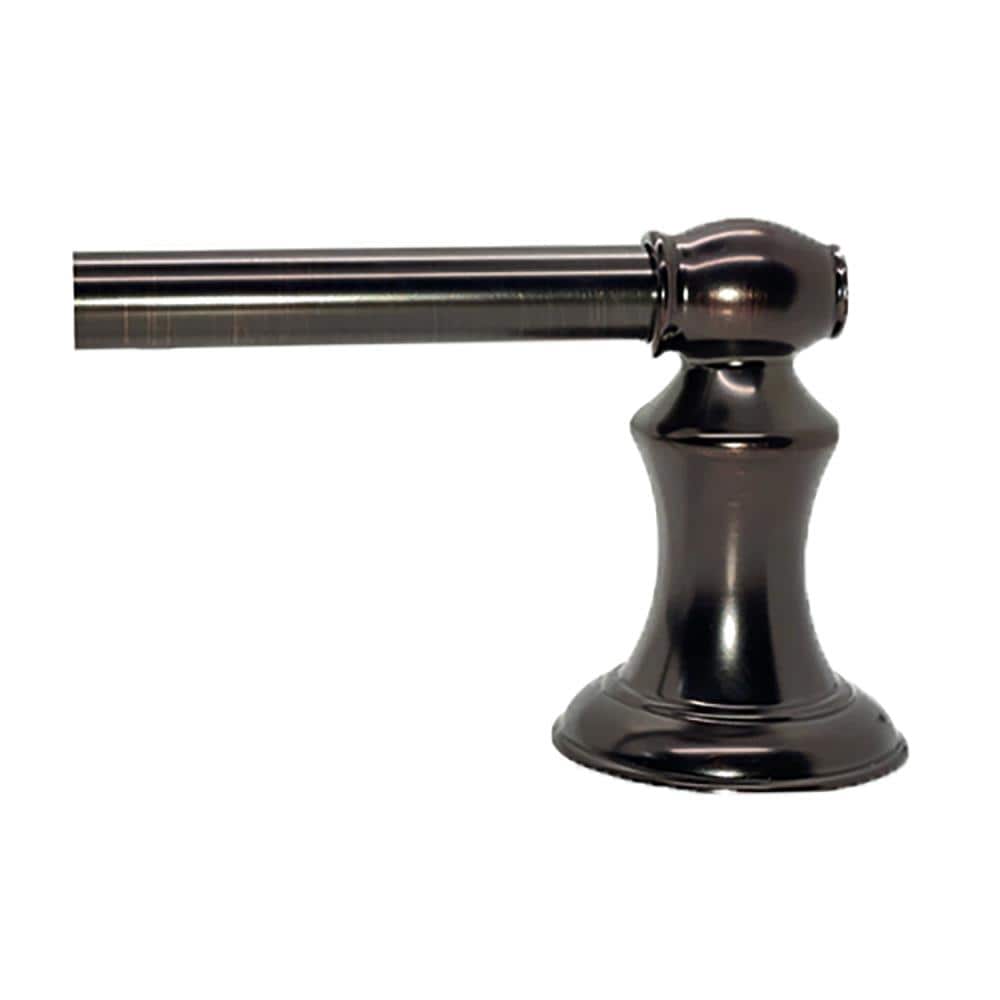 Juego de Accesorios para Baño de la Serie Highlander de 4 Piezas en Bronce Frotado con Aceite - Incluye Barra para Toallas, Porta Papel Higiénico, Anillo para Toallas y Gancho para Batas BA3503-4SET-ORB