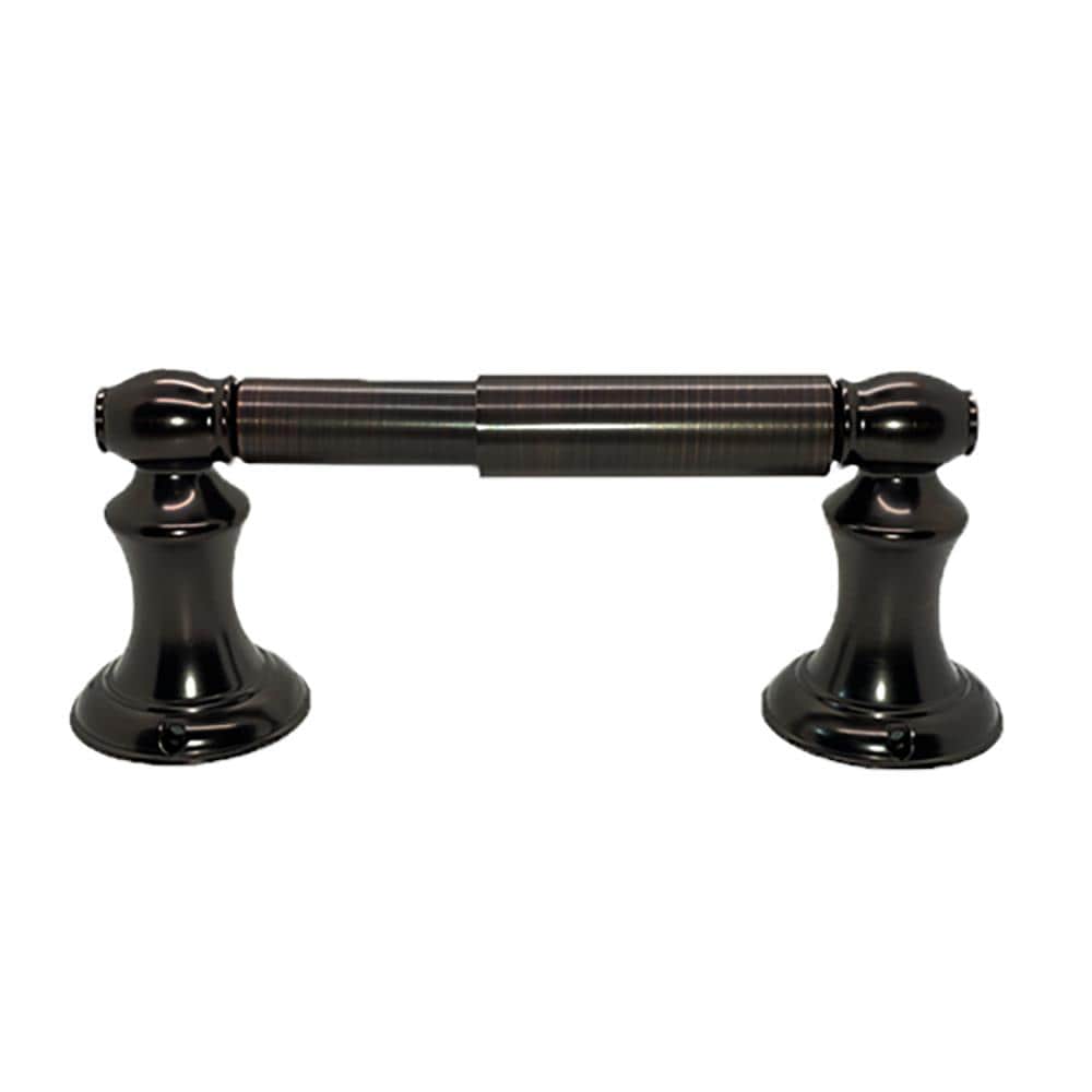 Juego de Accesorios para Baño de la Serie Highlander de 4 Piezas en Bronce Frotado con Aceite - Incluye Barra para Toallas, Porta Papel Higiénico, Anillo para Toallas y Gancho para Batas BA3503-4SET-ORB