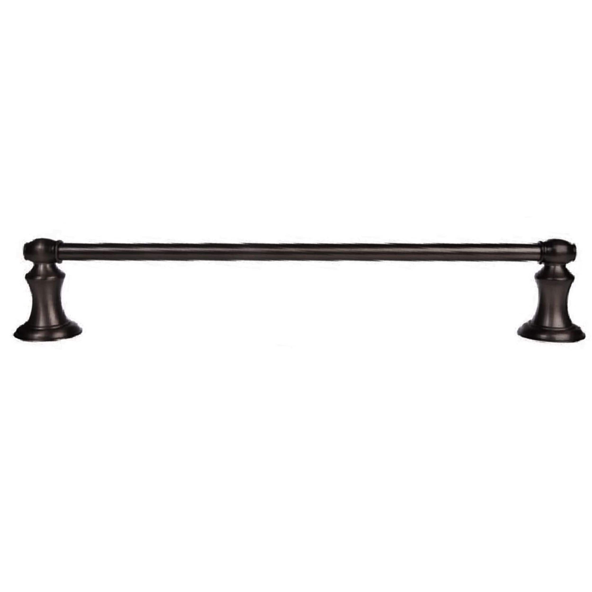 Juego de Accesorios para Baño de la Serie Highlander de 4 Piezas en Bronce Frotado con Aceite - Incluye Barra para Toallas, Porta Papel Higiénico, Anillo para Toallas y Gancho para Batas BA3503-4SET-ORB