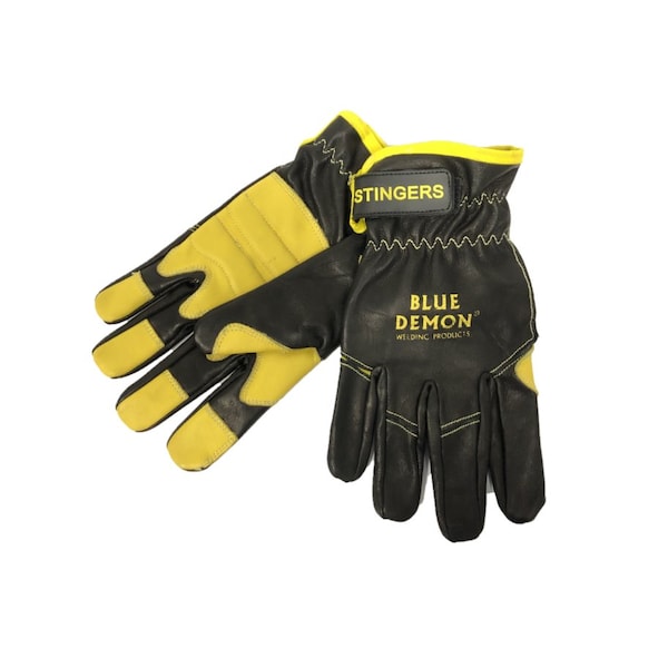 Guante de soldadura TIG Blue Demon STINGER, NEGRO/AMARILLO, TALLA XX-LARGE - BDWG-STINGERS-XXL