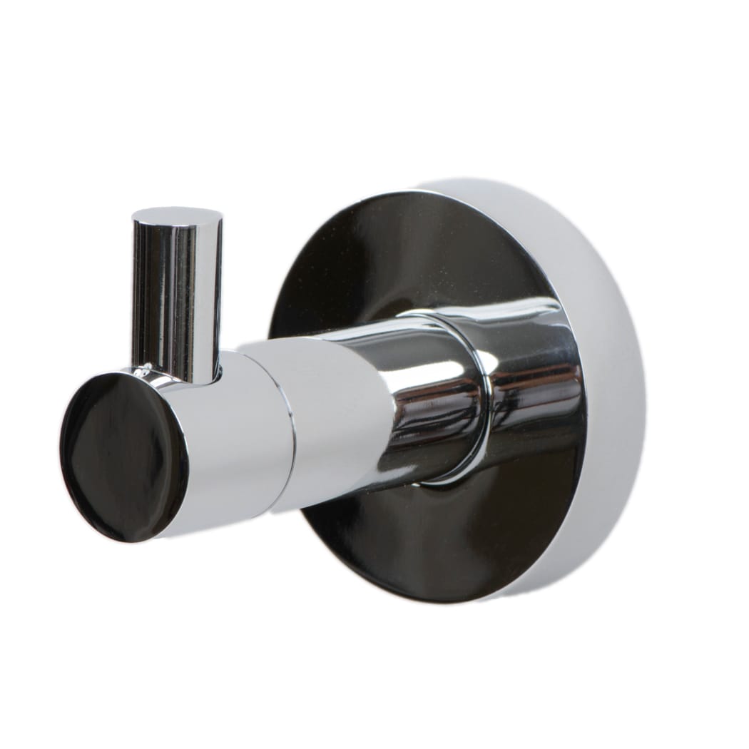 Juego de Accesorios de Baño Decorativos de 3 Piezas en Cromo Pulido Venezia - Incluye Portarrollos de Papel Higiénico, Argolla para Toalla y Gancho para Batas VE234SET