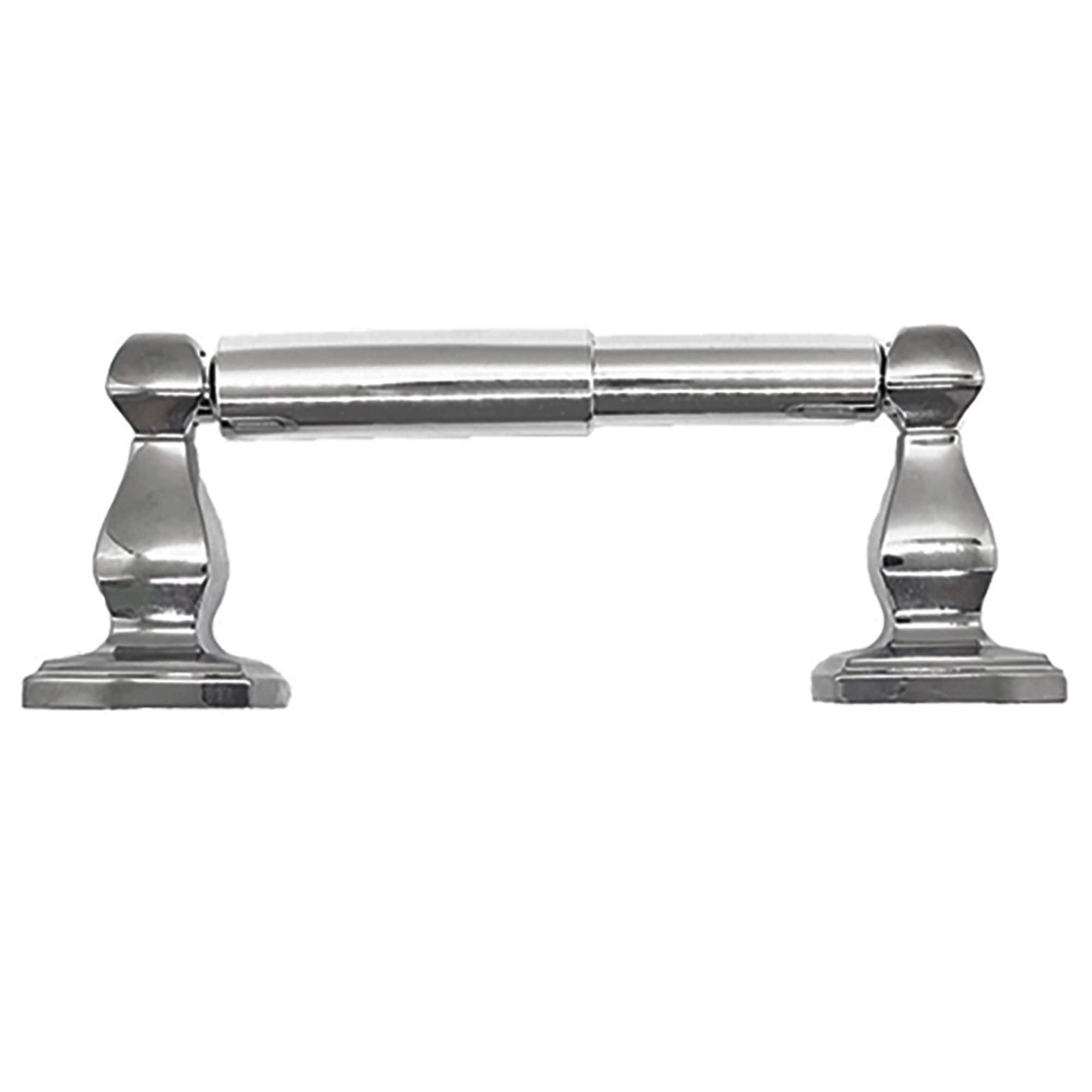 Juego de Accesorios Decorativos para Baño de 4 Piezas en Níquel Satinado Algoma ARISTA - Barra de Toalla, Porta Papel, Anillo de Toalla y Gancho para Bata incluidos BA3202-4PCS-KIT-SN