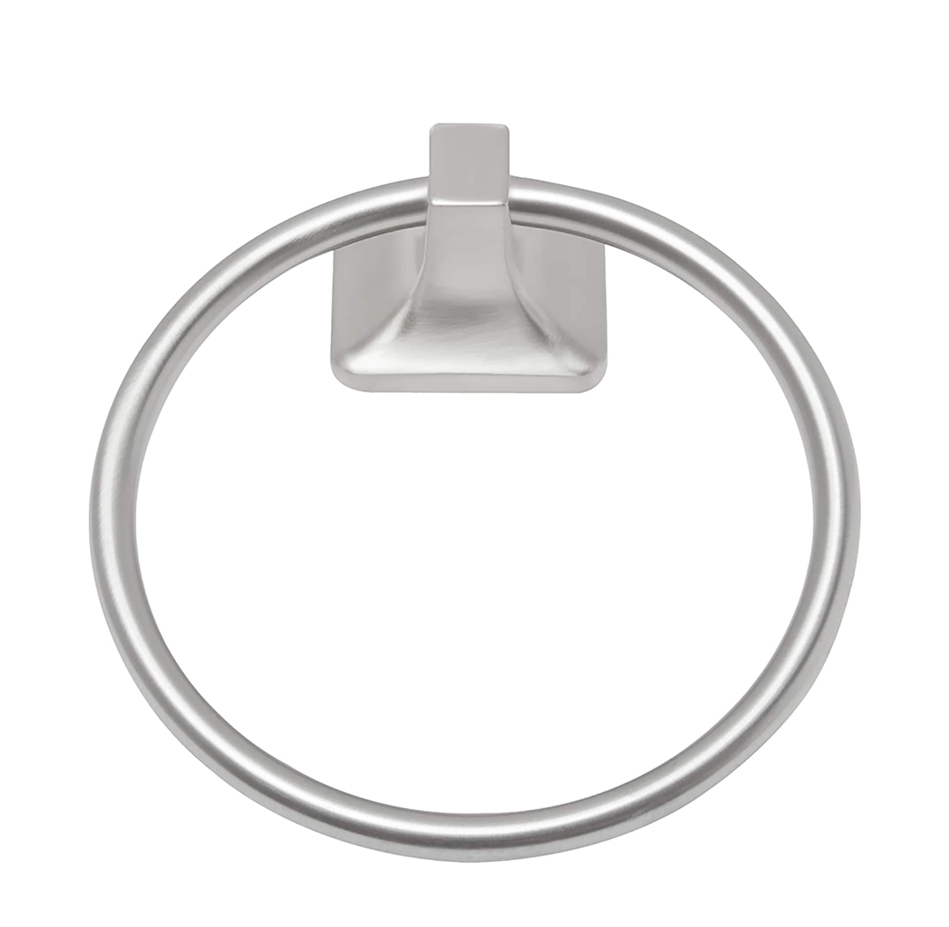 Juego de accesorios decorativos para baño en níquel cepillado de 4 piezas: Barra para toallas, portarrollos de papel higiénico, anillo para toallas y gancho para batas incluidos