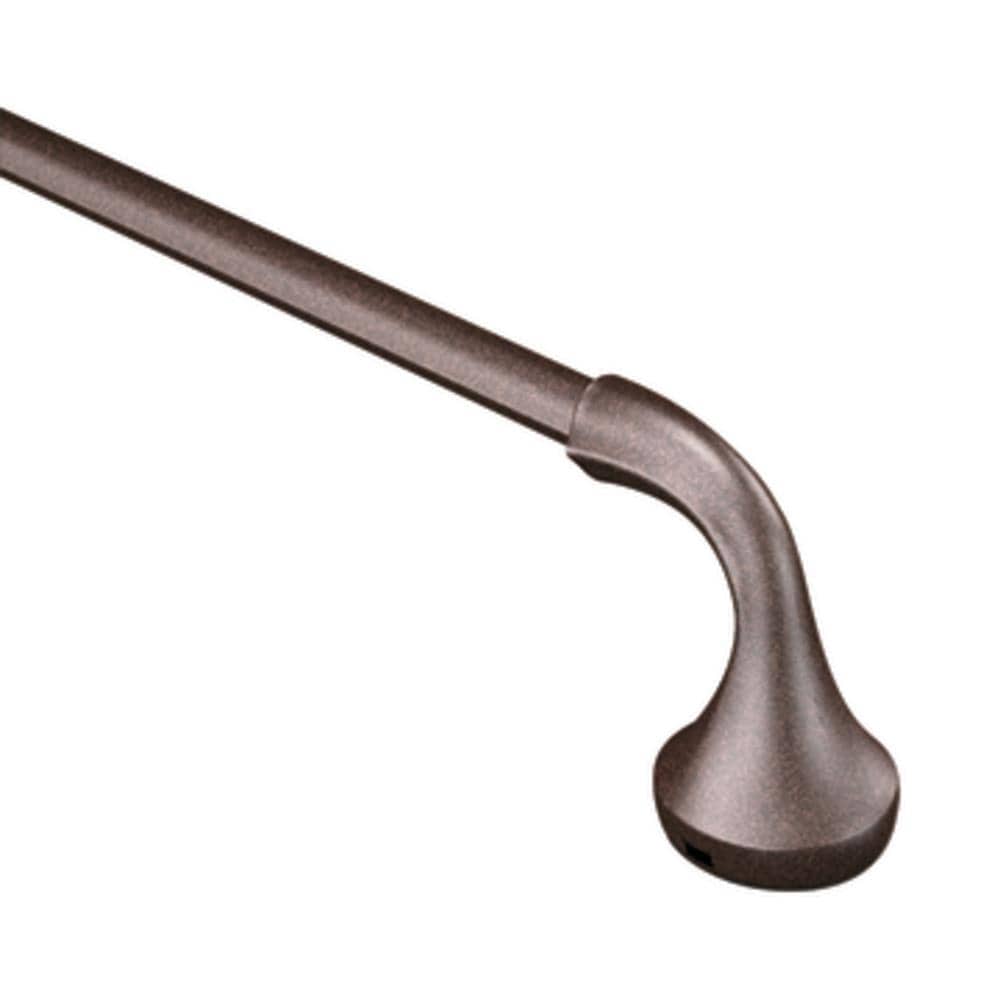 Juego de accesorios decorativos para baño en bronce aceitado de 3 piezas Moen Eva - Barra de toalla, porta papel higiénico y argolla para toalla incluidos YB28ORB-KIT.