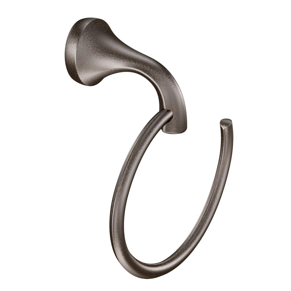 Juego de accesorios decorativos para baño en bronce aceitado de 3 piezas Moen Eva - Barra de toalla, porta papel higiénico y argolla para toalla incluidos YB28ORB-KIT.