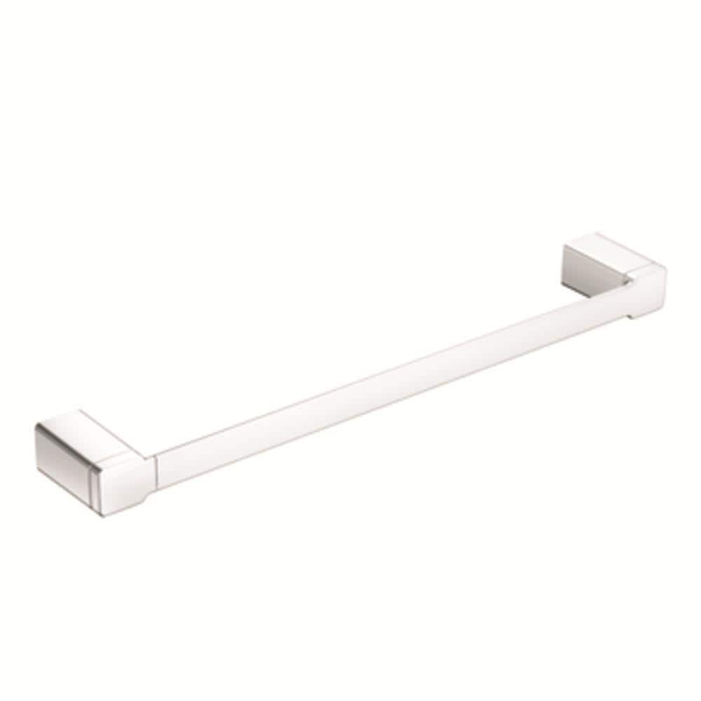 Juego de accesorios de baño decorativos cromados de 3 piezas 90 grados Moen: barra de toalla, portarrollos y argolla para toalla incluidos YB88CH-KIT