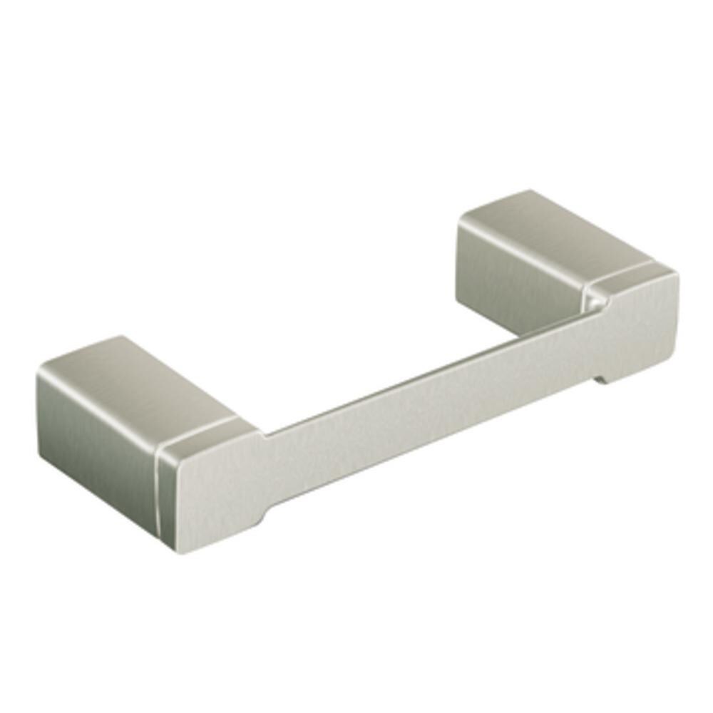 Juego de Accesorios para baño de 3 piezas en níquel cepillado de la serie 90 grados de Moen: Barra de toalla, portarrollos y argolla para toalla (incluidos)