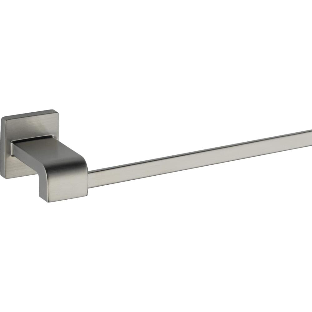 Juego de Accesorios de Baño Decorativos de Acero Inoxidable Delta Ara de 4 Piezas con Barra de Toalla, Porta Papel de Baño, Anillo de Toalla y Gancho para Bata incluidos ARA64-SS-VK