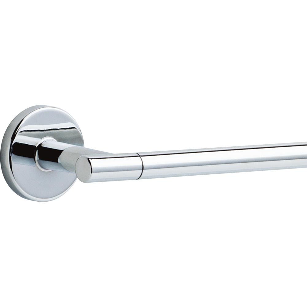 Juego de accesorios para baño Delta de 4 piezas Trinsic en cromo pulido - Incluye barra de toalla, portarrollos, argolla de toalla y gancho para batas TRN64-PC-VK