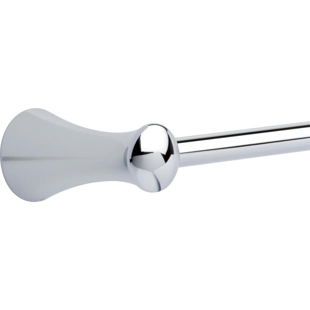Juego de Accesorios de Baño Decorativos Lahara de 4 Piezas en Cromo Pulido de Delta - Incluye Barra de Toallas, Porta Papel de Baño, Argolla de Toallas y Gancho para Batas LAH64-PC-VK