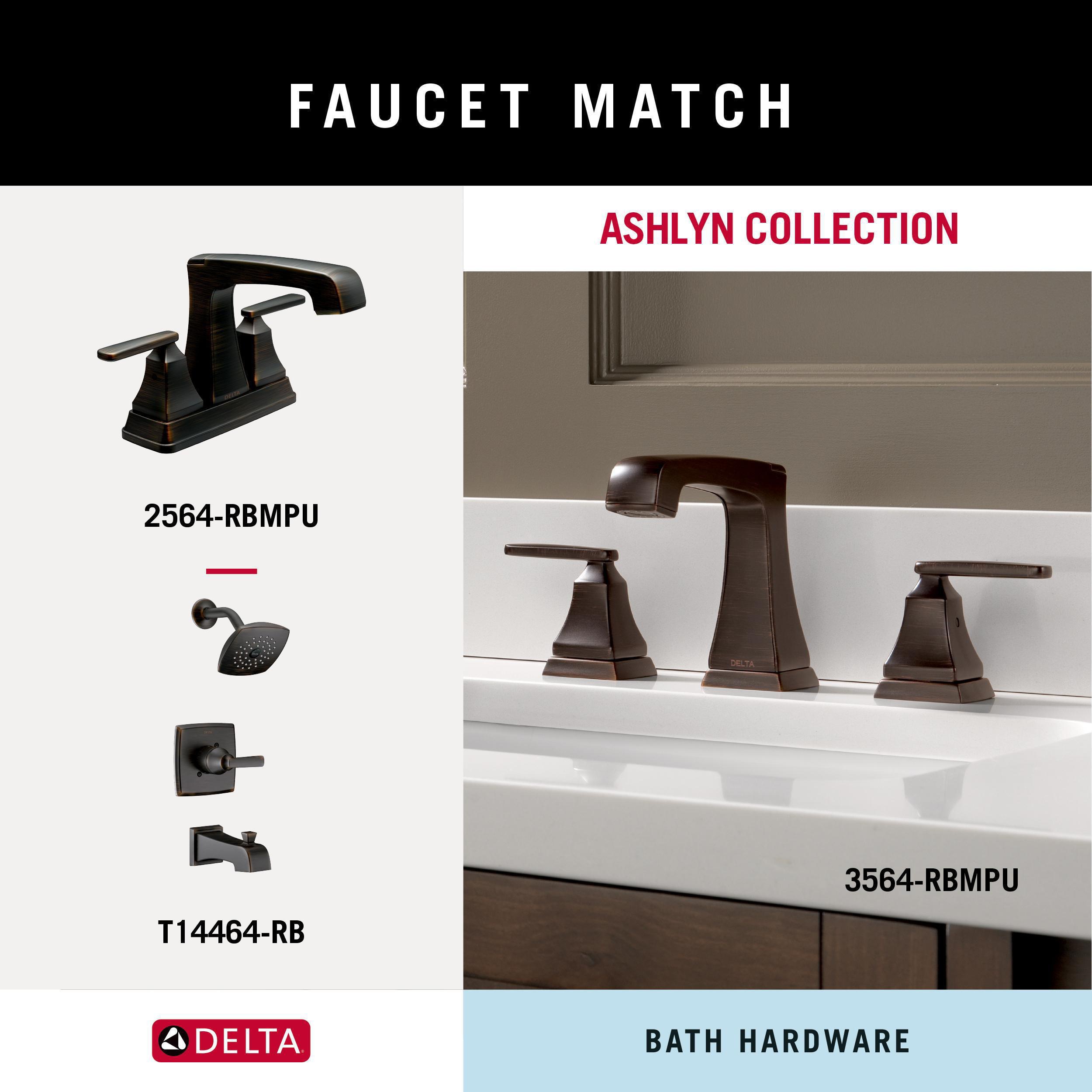 Juego de accesorios de baño decorativos en bronce veneciano Delta Ashlyn de 4 piezas: barra de toallas, portarrollos, argolla para toallas y gancho para batas incluidos ALY64-VBR-VK