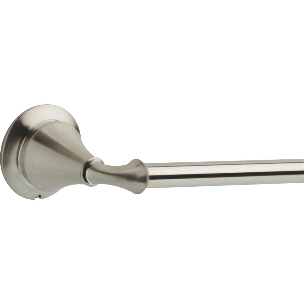 Juego de Ferretería Decorativa para Baño de Acero Inoxidable Linden de 4 Piezas de Delta: Barra de Toallas, Porta Papel Higiénico, Anillo de Toalla y Gancho para Batas incluidos LIN64-SS-VK
