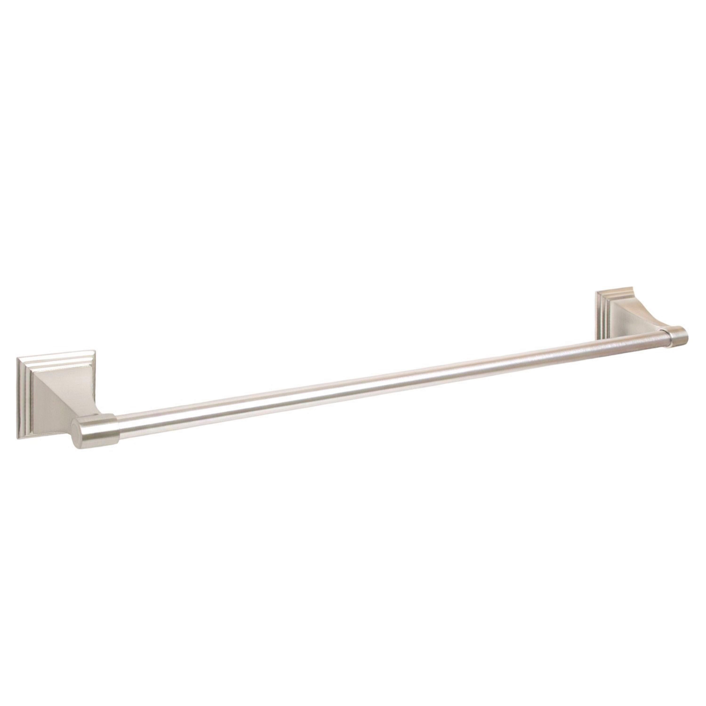 Juego de accesorios de baño decorativos Leonard cromados de 3 piezas ARISTA - Barra de toallas, porta papel higiénico, anillo de toallas incluidos 1701-3SET-CH