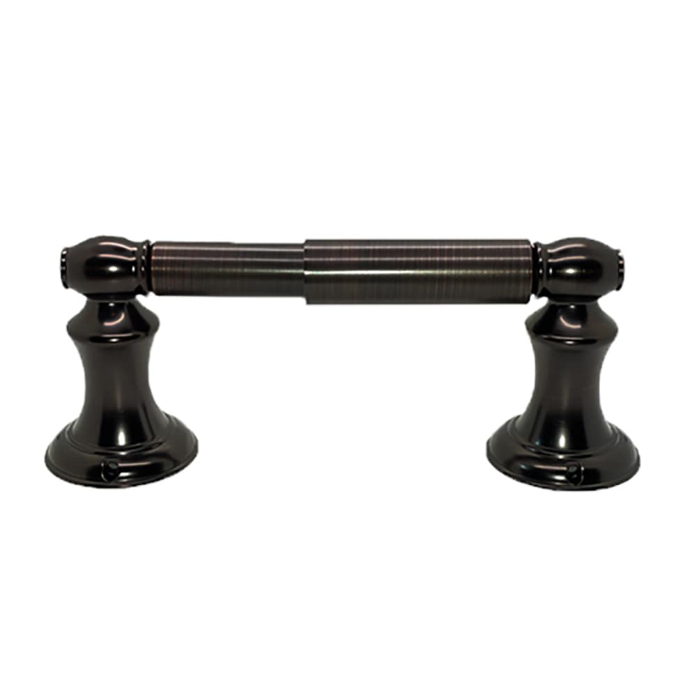 Juego de Accesorios Decorativos para Baño en Aceite Bronce Friccionado, Modelo Highlander de 3 piezas: Barra para Toallas, Porta Papel Higiénico y Argolla para Toallas - Incluye 3503-3SET-ORB