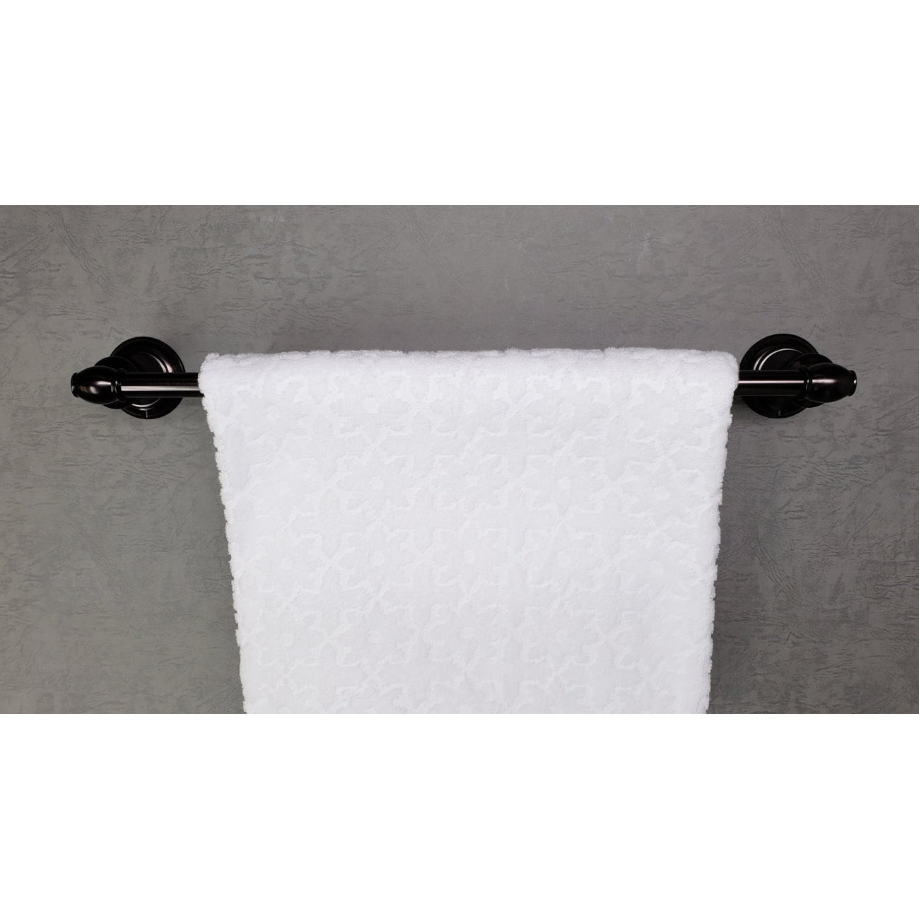 Juego de Accesorios Decorativos para Baño en Aceite Bronce Friccionado, Modelo Highlander de 3 piezas: Barra para Toallas, Porta Papel Higiénico y Argolla para Toallas - Incluye 3503-3SET-ORB