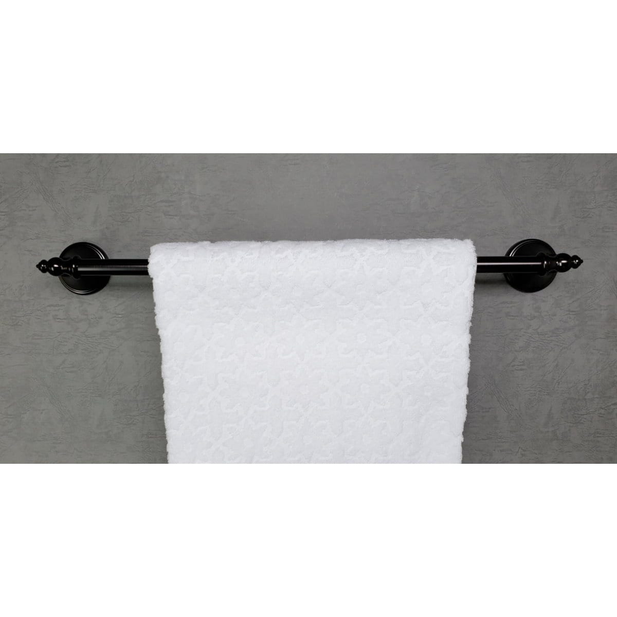 Juego de accesorios decorativos para baño en bronce aceitado ARISTA Annchester de 3 piezas: Barra de toalla, portarrollos y argolla para toallas (Incluye 5303-3SET-ORB)