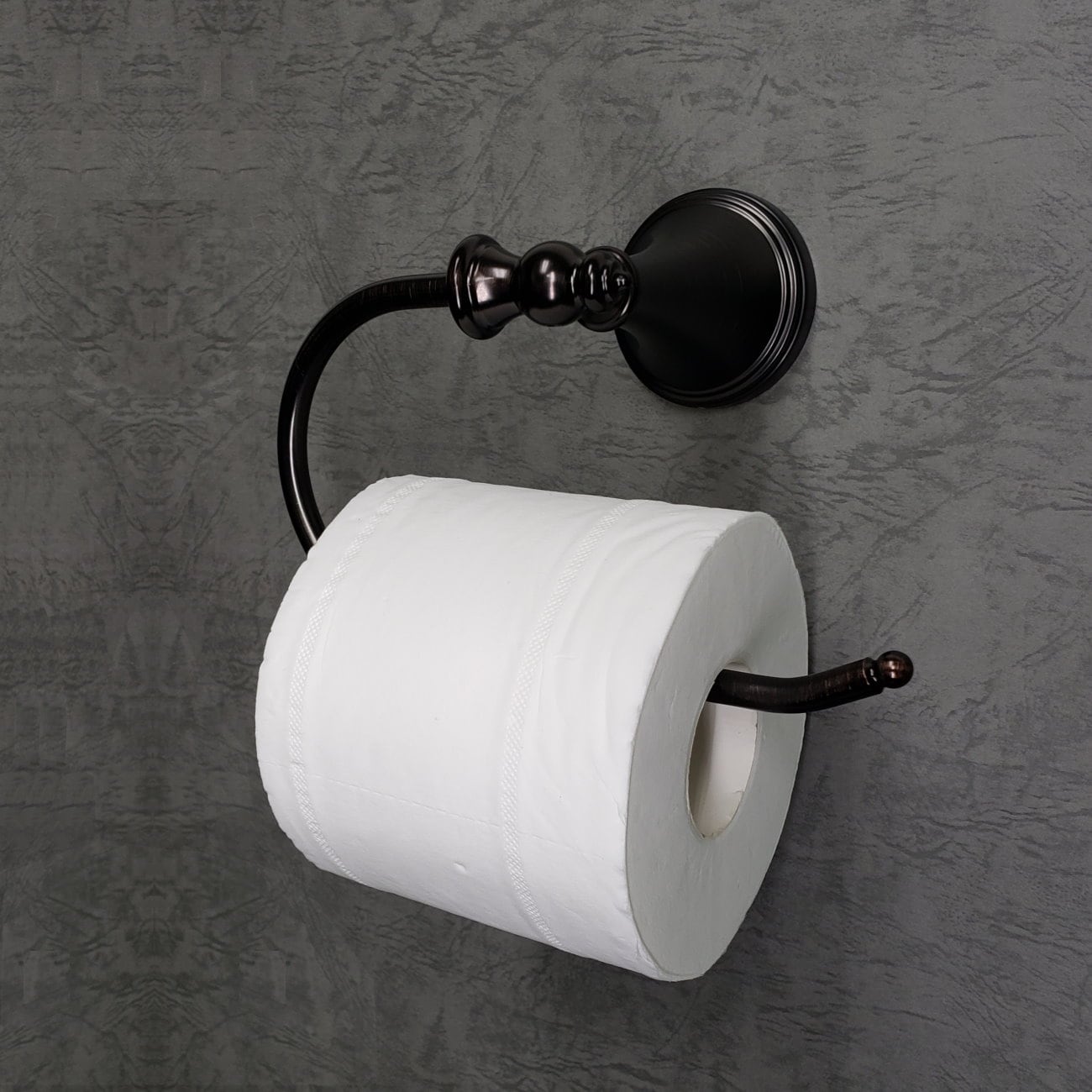 Juego de accesorios decorativos para baño en bronce aceitado ARISTA Annchester de 3 piezas: Barra de toalla, portarrollos y argolla para toallas (Incluye 5303-3SET-ORB)