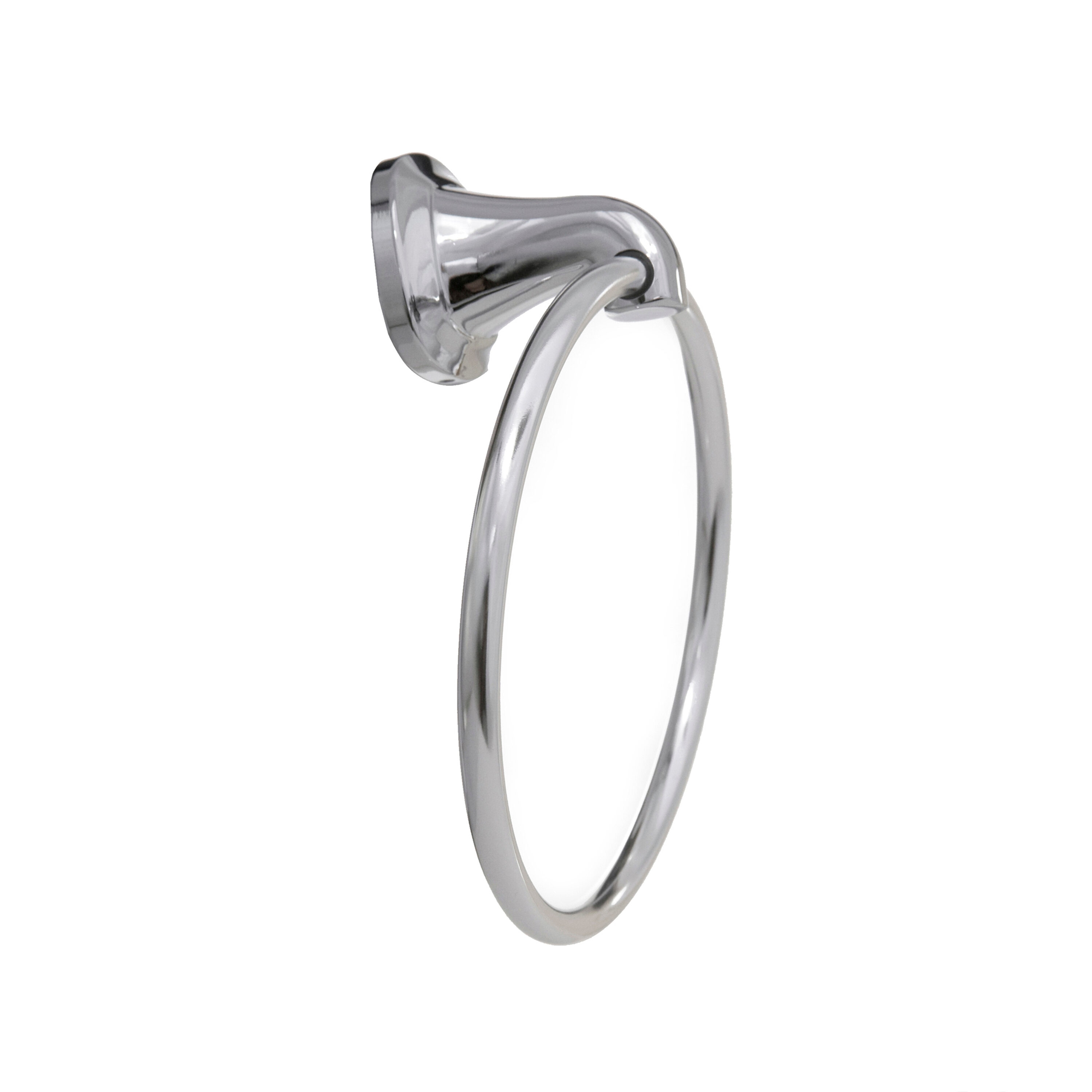 Juego de Accesorios de Baño Decorativos de Cromo Belding de 3 piezas ARISTA - Barra de Toallas, Porta Papel Higiénico y Argolla de Toalla, Incluido 5701-3SET-CH
