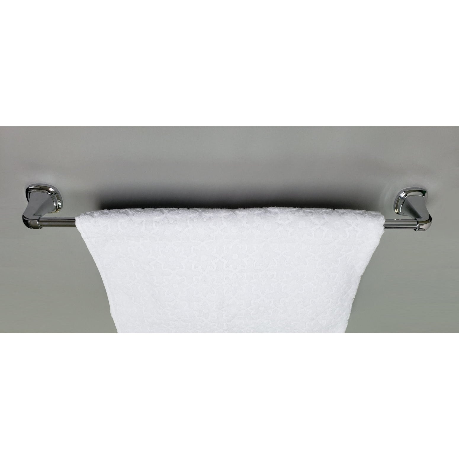 Juego de Accesorios de Baño Decorativos de Cromo Belding de 3 piezas ARISTA - Barra de Toallas, Porta Papel Higiénico y Argolla de Toalla, Incluido 5701-3SET-CH