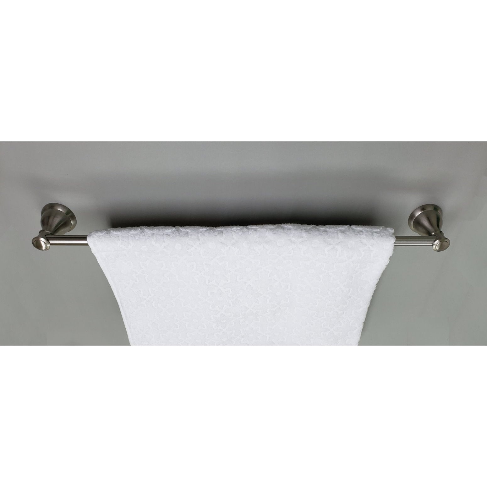Juego de Herrajes Decorativos para Baño de 3 Piezas en Níquel Satinado modelo Castilla de ARISTA: Barra de Toallas, Porta Papel Higiénico y Argolla para Toallas (Incluye el 5902-3SET-SN)
