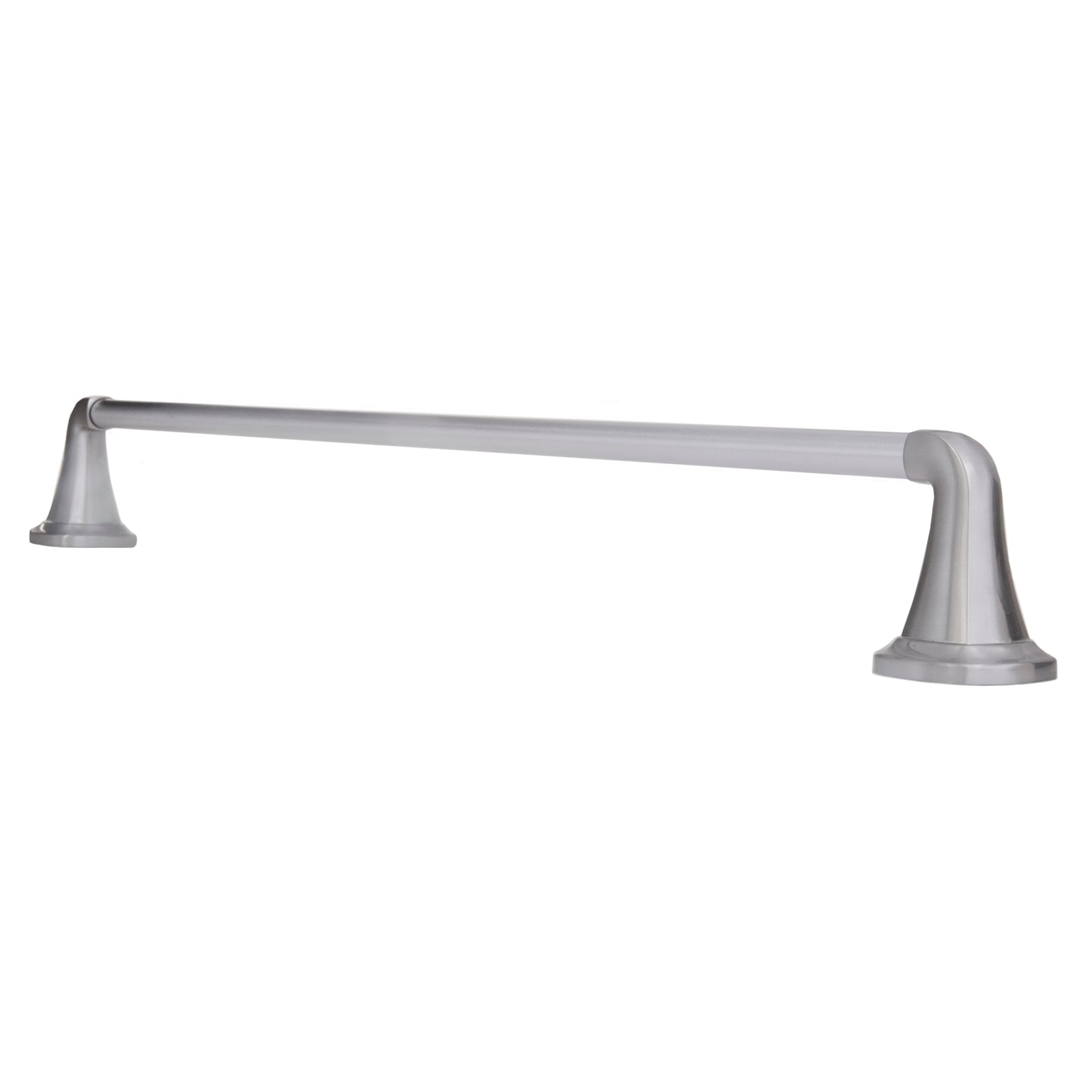 Juego de accesorios para baño decorativos ARISTA de 3 piezas en níquel satinado que incluye barra para toallas, portarrollos de papel higiénico y argolla para toallas.