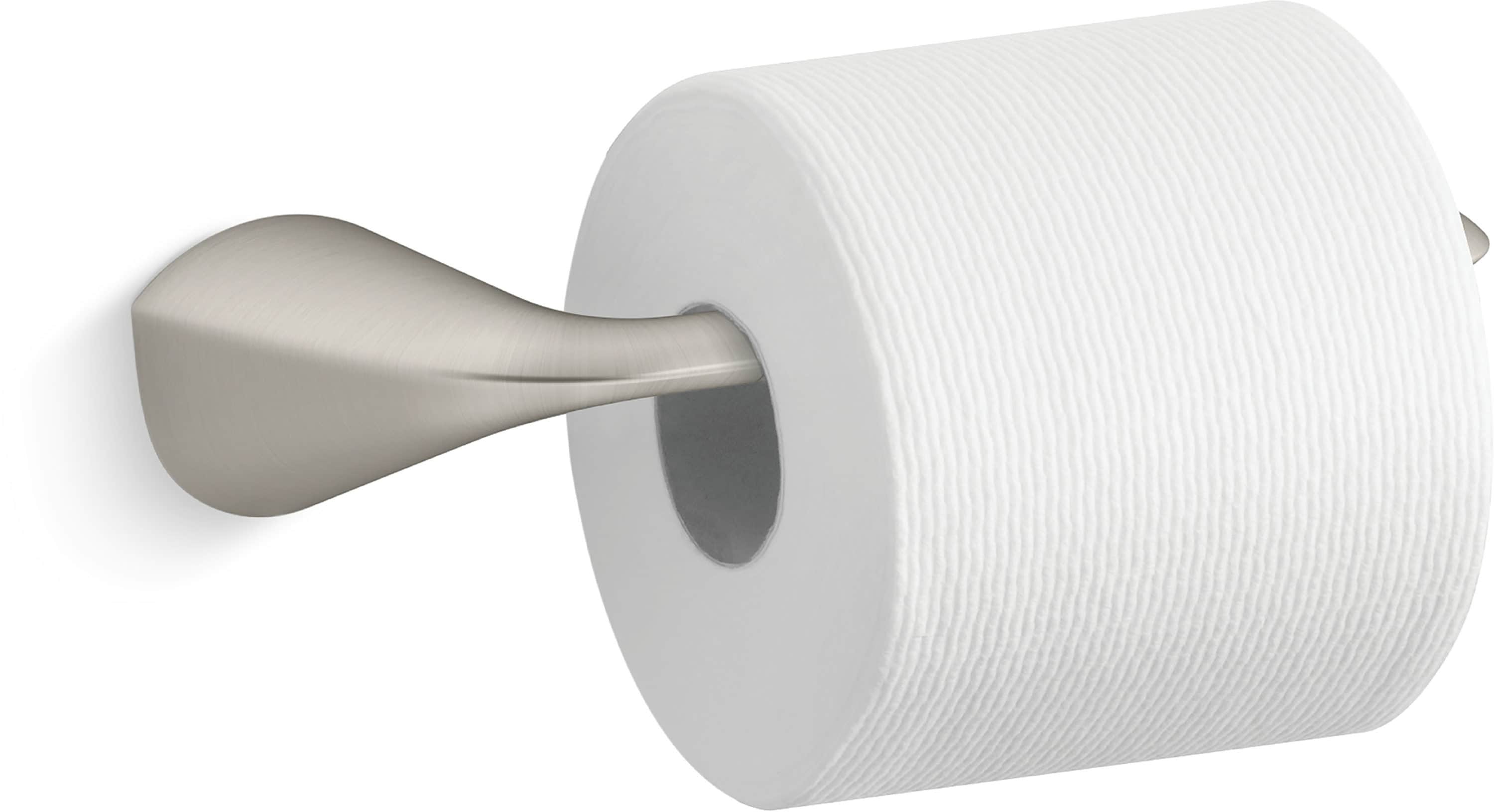 Juego de accesorios decorativos para baño Avail vibrante de níquel cepillado de 3 piezas KOHLER con barra de toalla, portapapel higiénico y argolla para toalla incluidos R31186-BN.