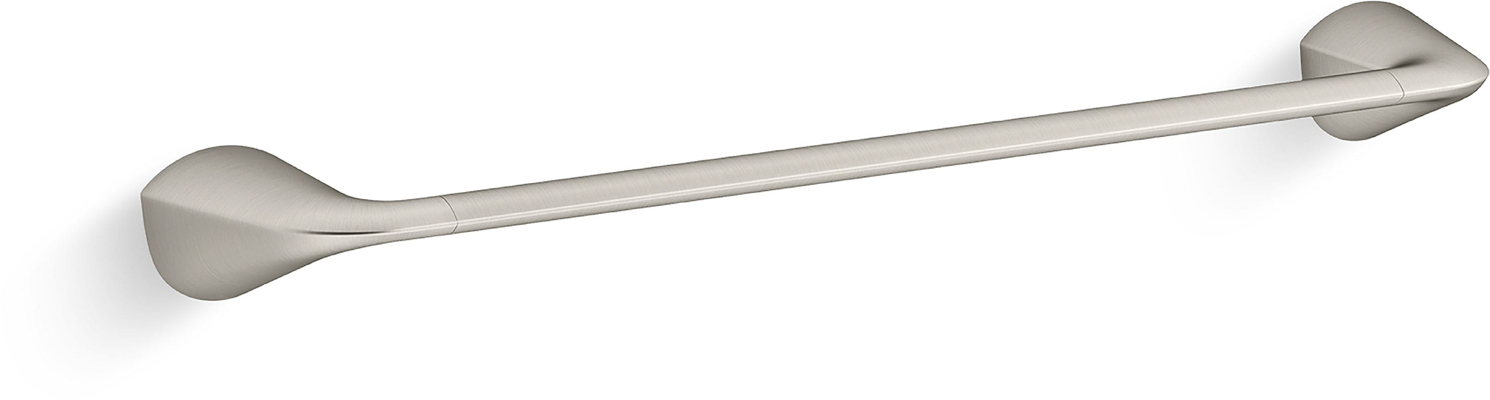 Juego de accesorios decorativos para baño Avail vibrante de níquel cepillado de 3 piezas KOHLER con barra de toalla, portapapel higiénico y argolla para toalla incluidos R31186-BN.