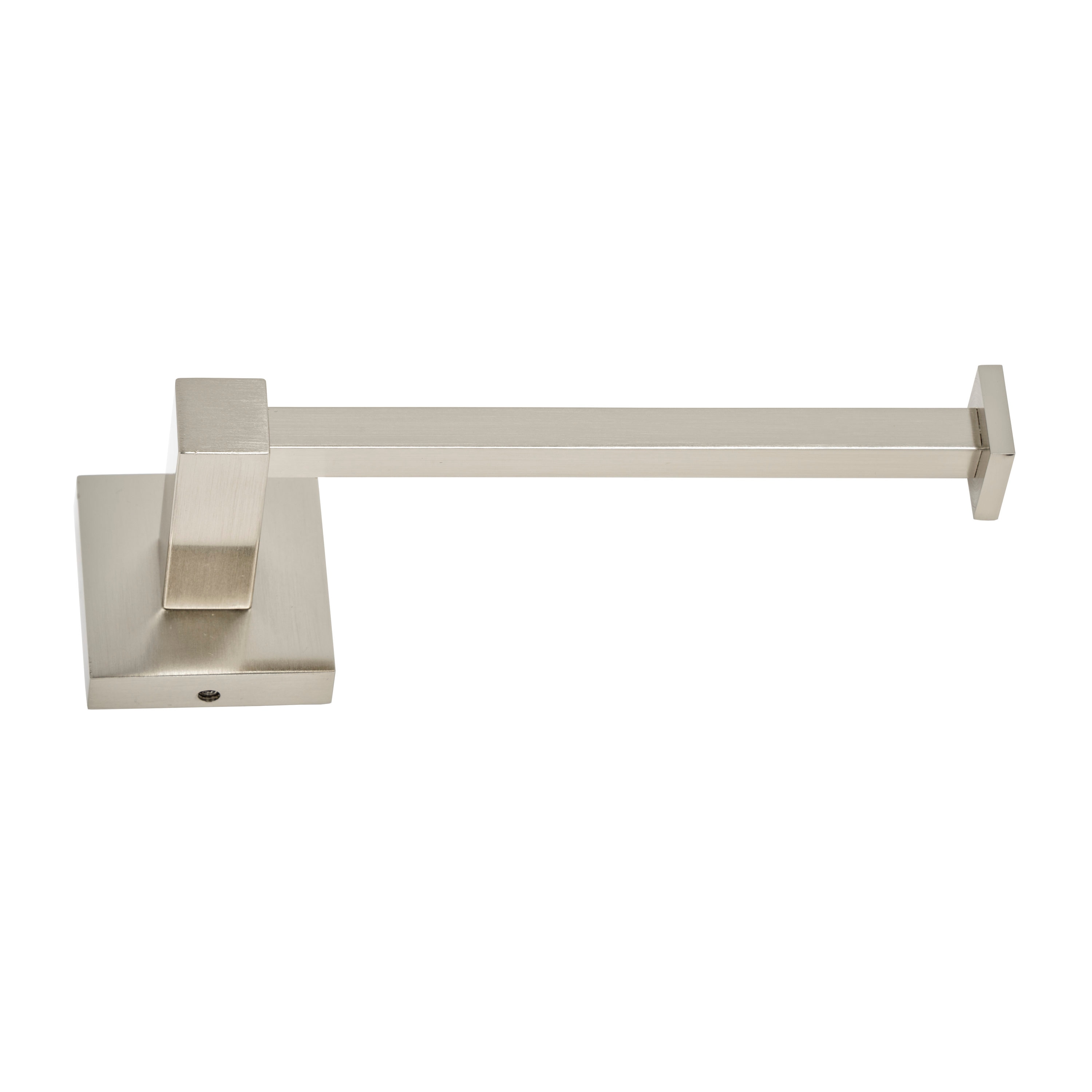 Juego de Accesorios de Baño Decorativos de Níquel Cepillado Italia 4 Piezas - Barra de Toallas, Porta Papel, Argolla de Toalla, Gancho para Batas Incluidos CA418BNSET