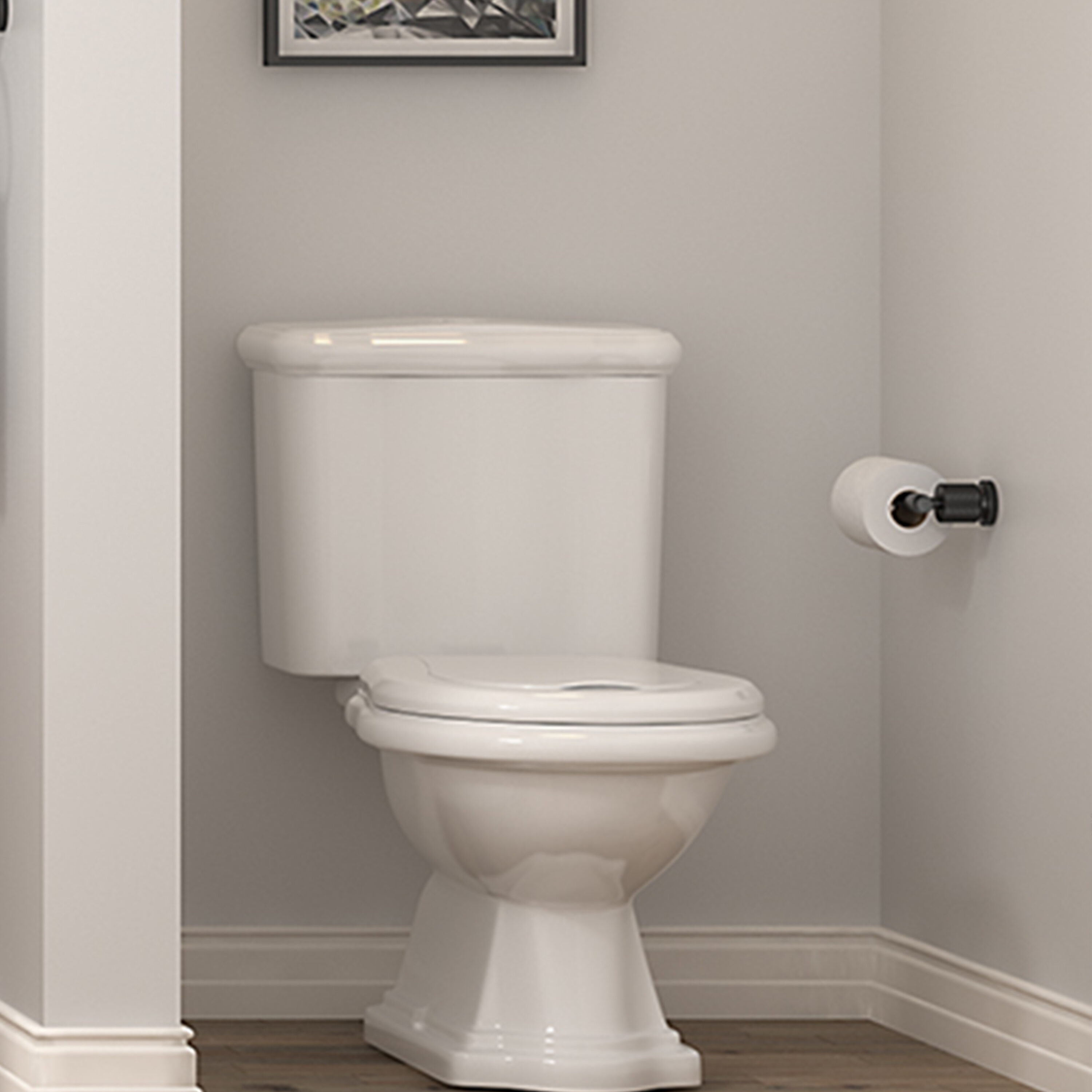 Juego de accesorios de baño decorativos en negro de 4 piezas: barra para toallas, portarrollos de papel higiénico, gancho para batas incluido LL19011B4C