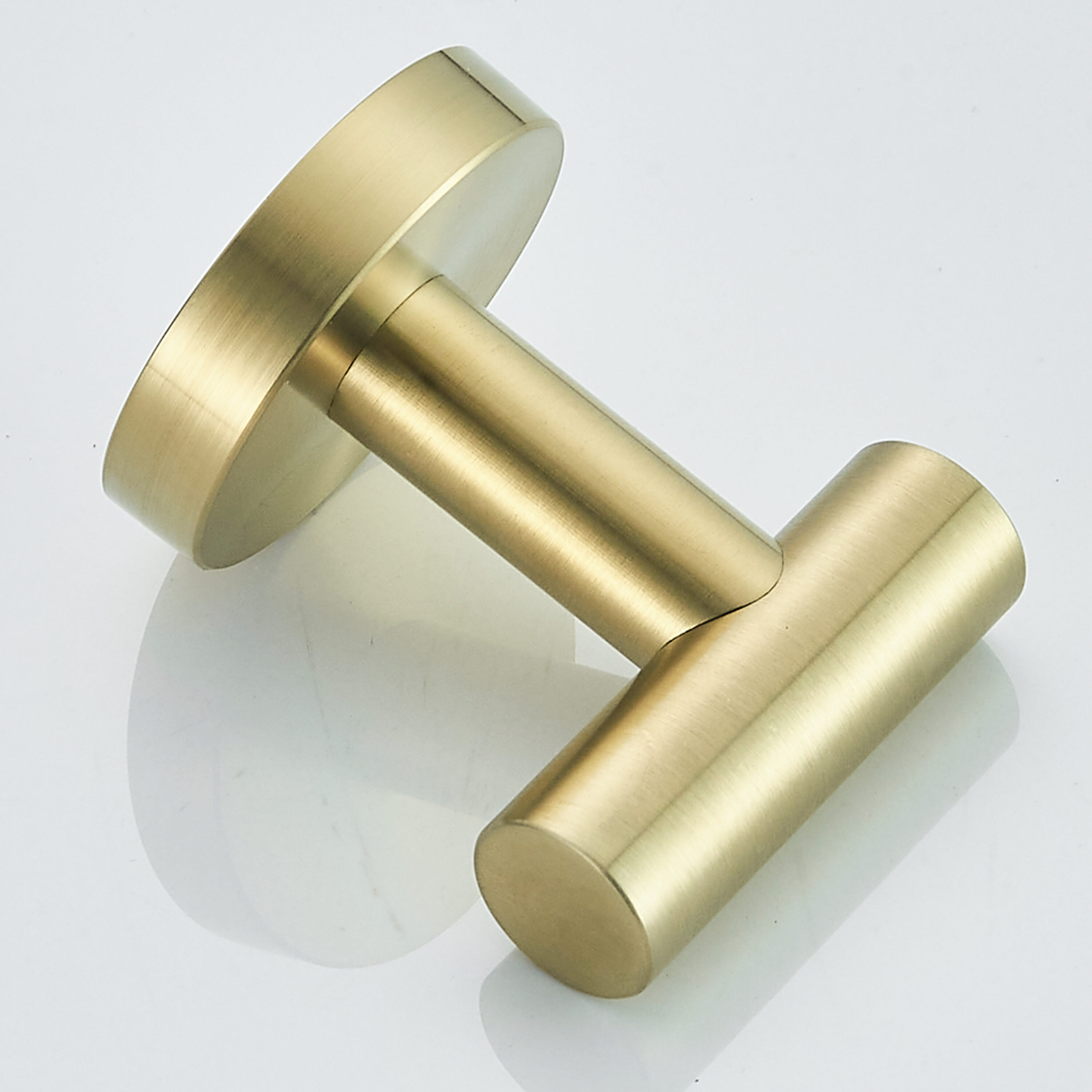 Juego de Accesorios de Baño Decorativos en Oro de 6 Piezas Forious - Barra de Toallas, Porta Papel de Baño, Argolla de Toalla, Gancho para Bata incluido LL0216G-6