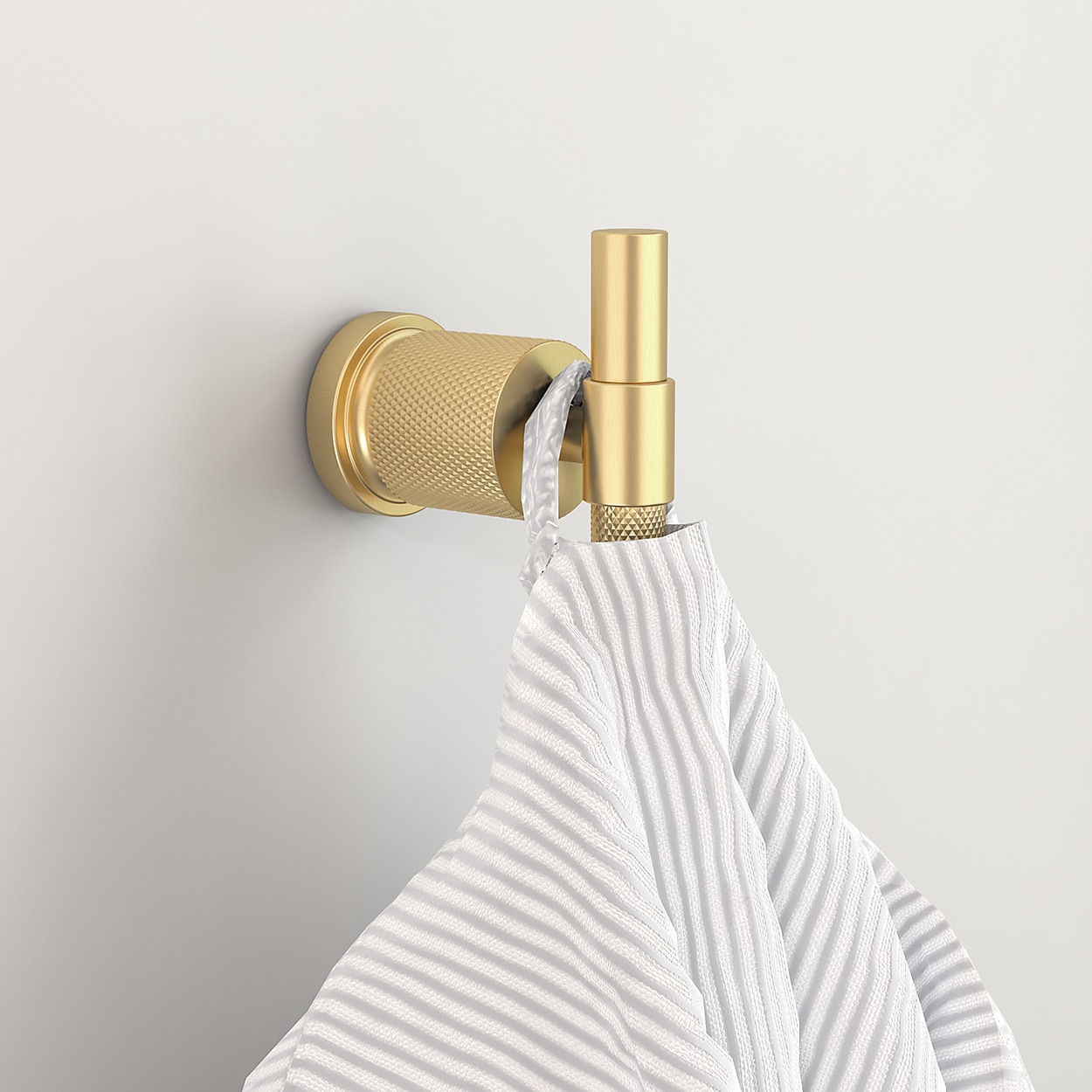 Juego de Accesorios para Baño en Oro de 4 Piezas Incluye Barra para Toallas, Porta Papel Higiénico, Anillo para Toallas y Gancho para Batas FORIOUS LL19011G4A