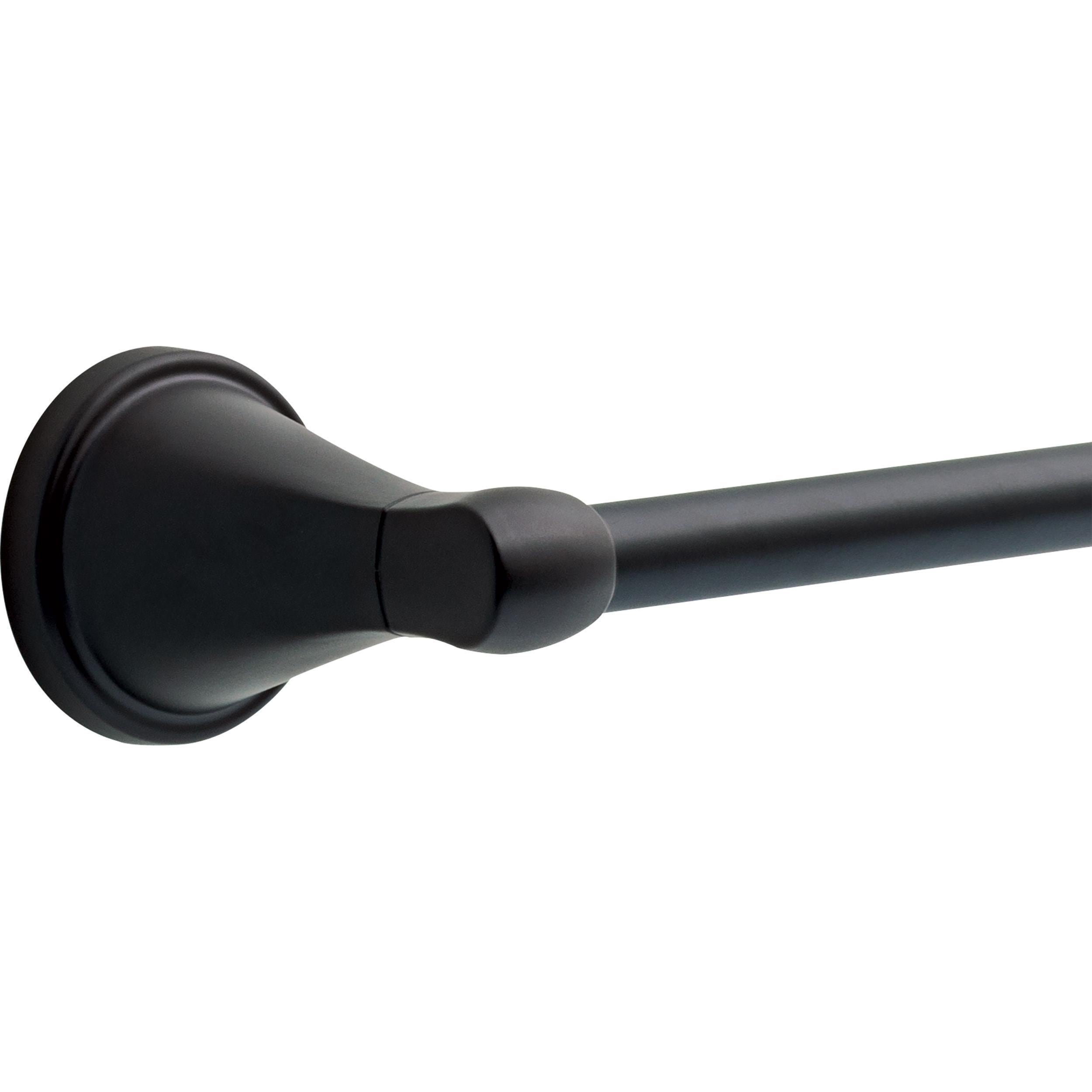 Juego de 3 piezas de accesorios de baño decorativos en negro mate Becker de Delta - Barra de toalla, porta papel higiénico, argolla de toalla incluidos BCK63-MB-VK.