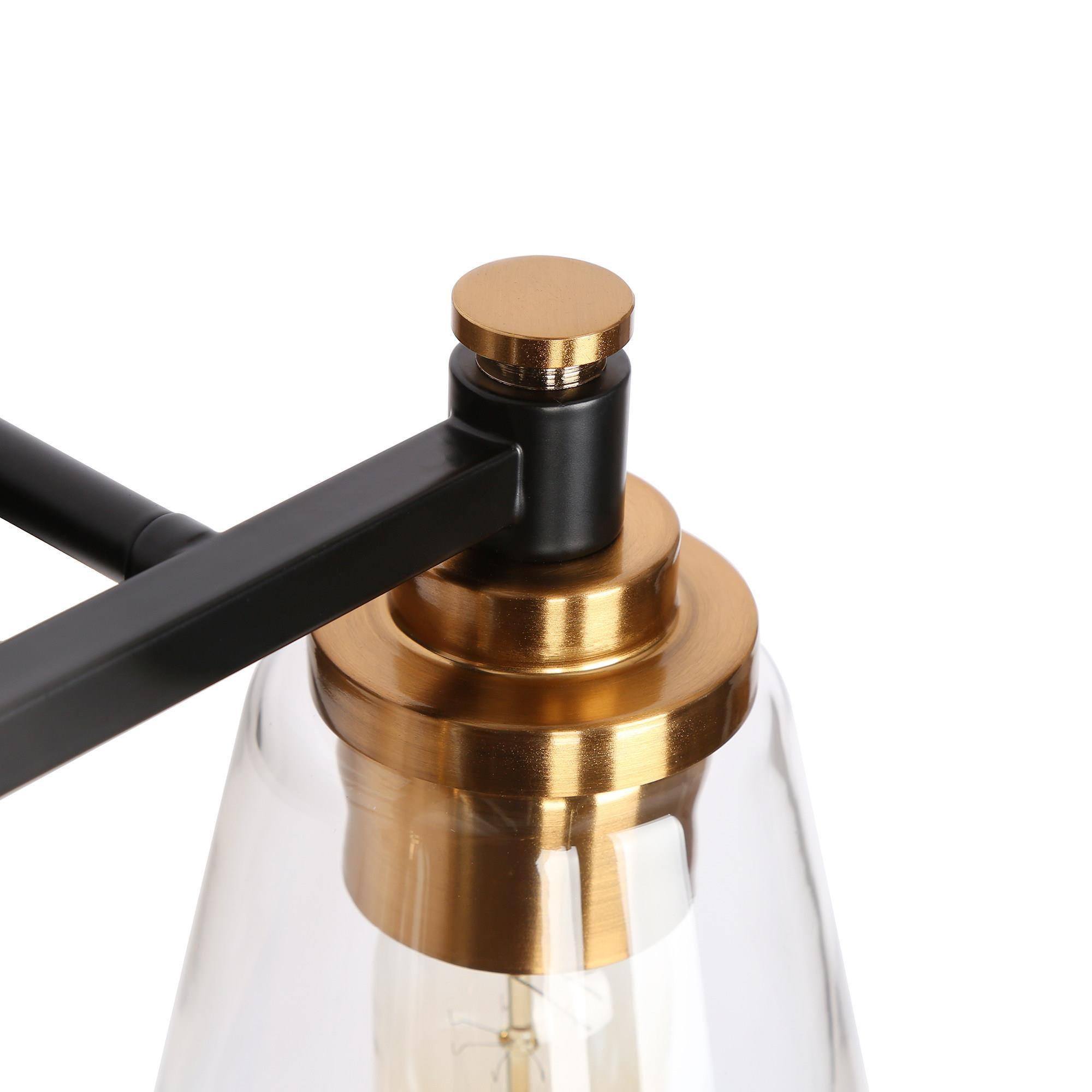 Juego de Accesorios de Baño Decorativos Sedia Moderna Negra y Dorada de 5 Piezas Incluye Barra de Toalla, Porta Papel, Anillo de Toalla y Gancho para Bata ZEVNI