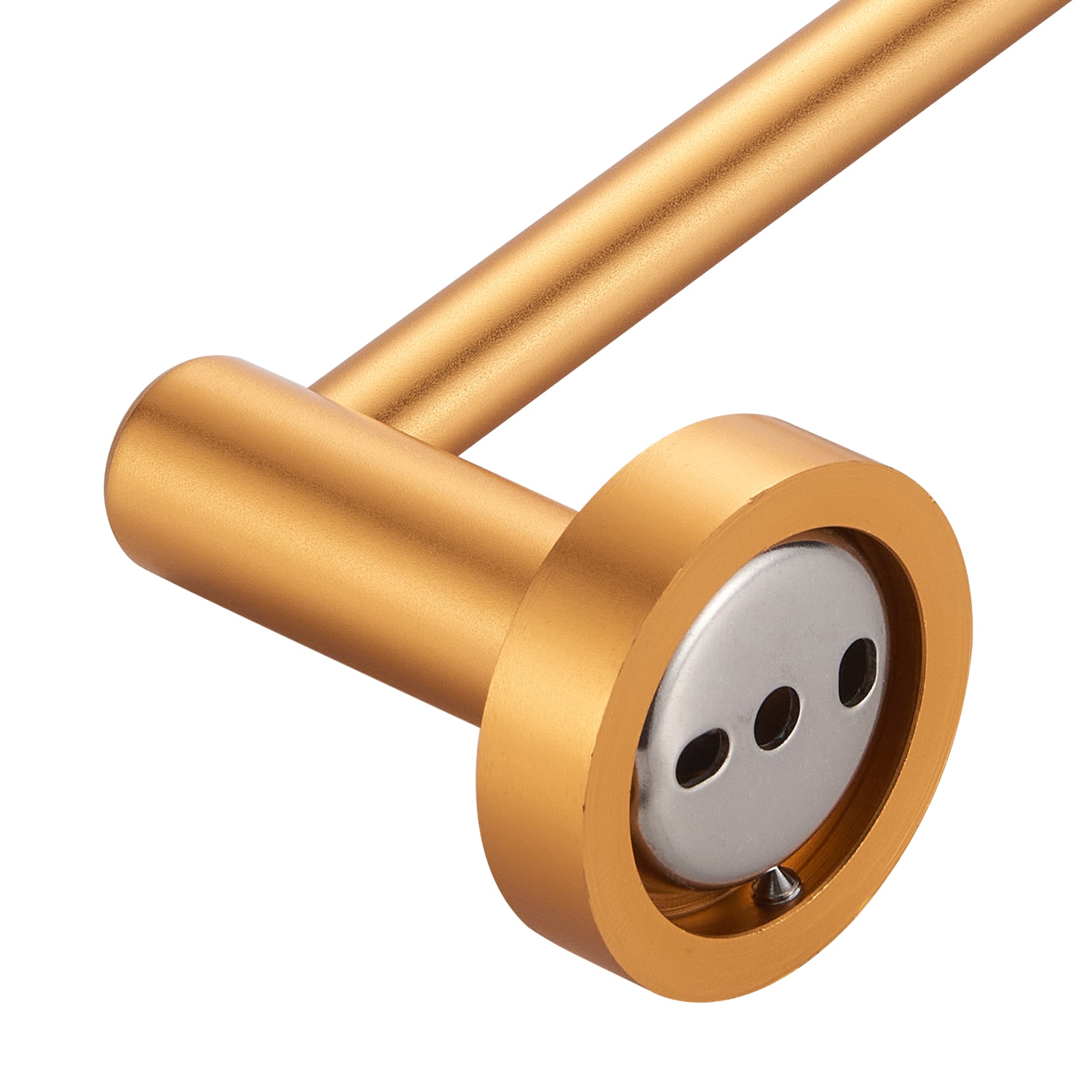 Juego de Accesorios de Baño Decorativos en Oro de 6 Piezas Cobbe - Barra de Toallas, Porta Papel de Baño, Aro de Toalla, Gancho para Batas incluido LSKBHS02063