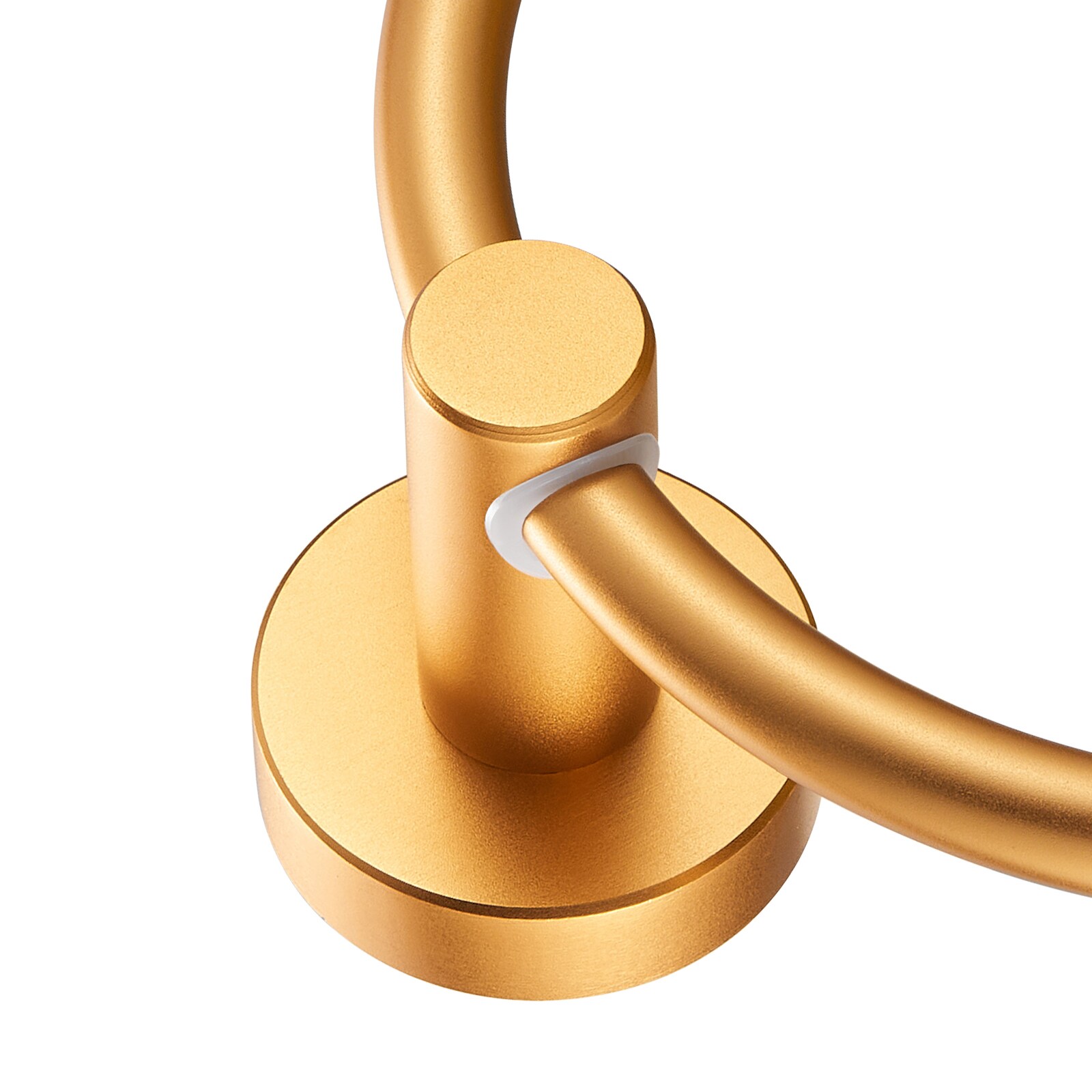 Juego de Accesorios de Baño Decorativos en Oro de 6 Piezas Cobbe - Barra de Toallas, Porta Papel de Baño, Aro de Toalla, Gancho para Batas incluido LSKBHS02063