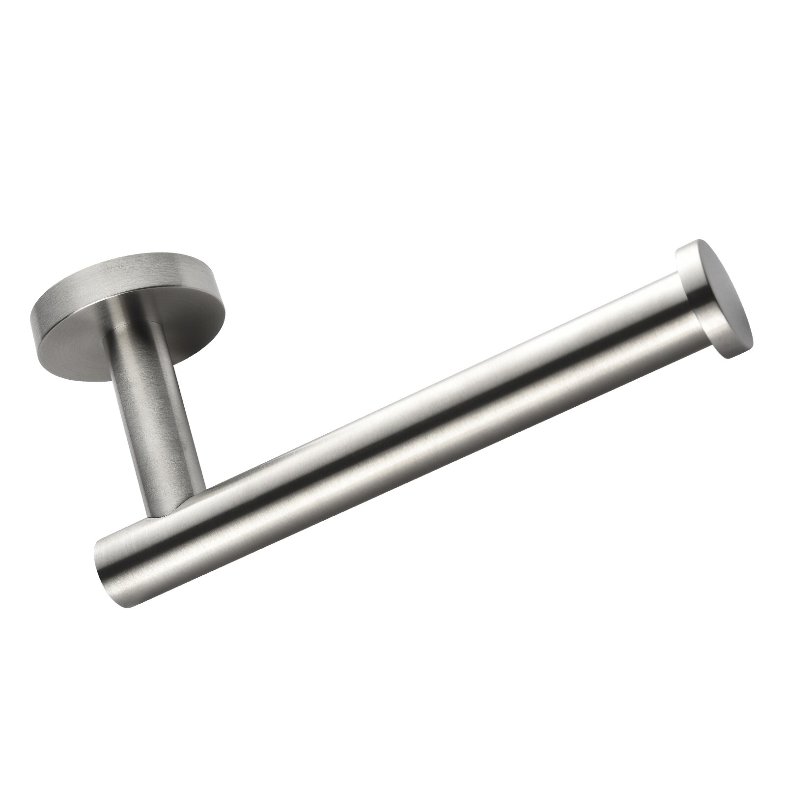 Juego de Accesorios de Baño Decorativos de Níquel Cepillado de 6 Piezas Cobbe - Incluye Barra para Toallas, Portarrollos de Papel, Anillo para Toallas y Gancho para Batas  LS1-H02GJTZ012