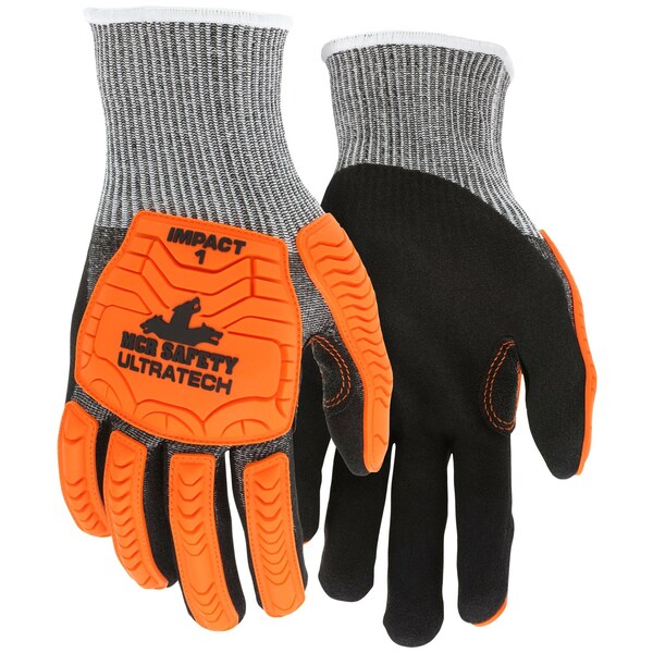 Guantes de seguridad Mcr, UltraTech Stitched A4, negro SFN, XXXL, paquete de 12 - UT1952XXXL